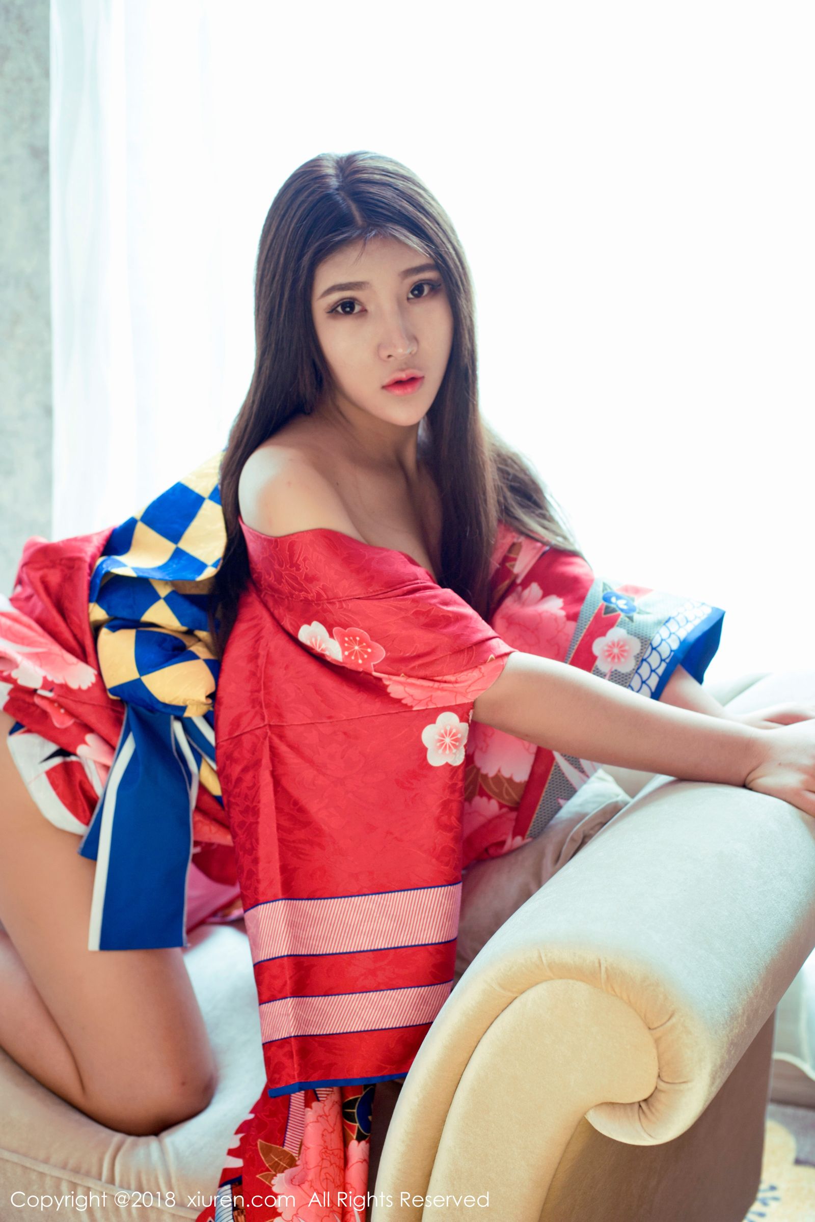 当然是小熊妹子 日本花魁式和服