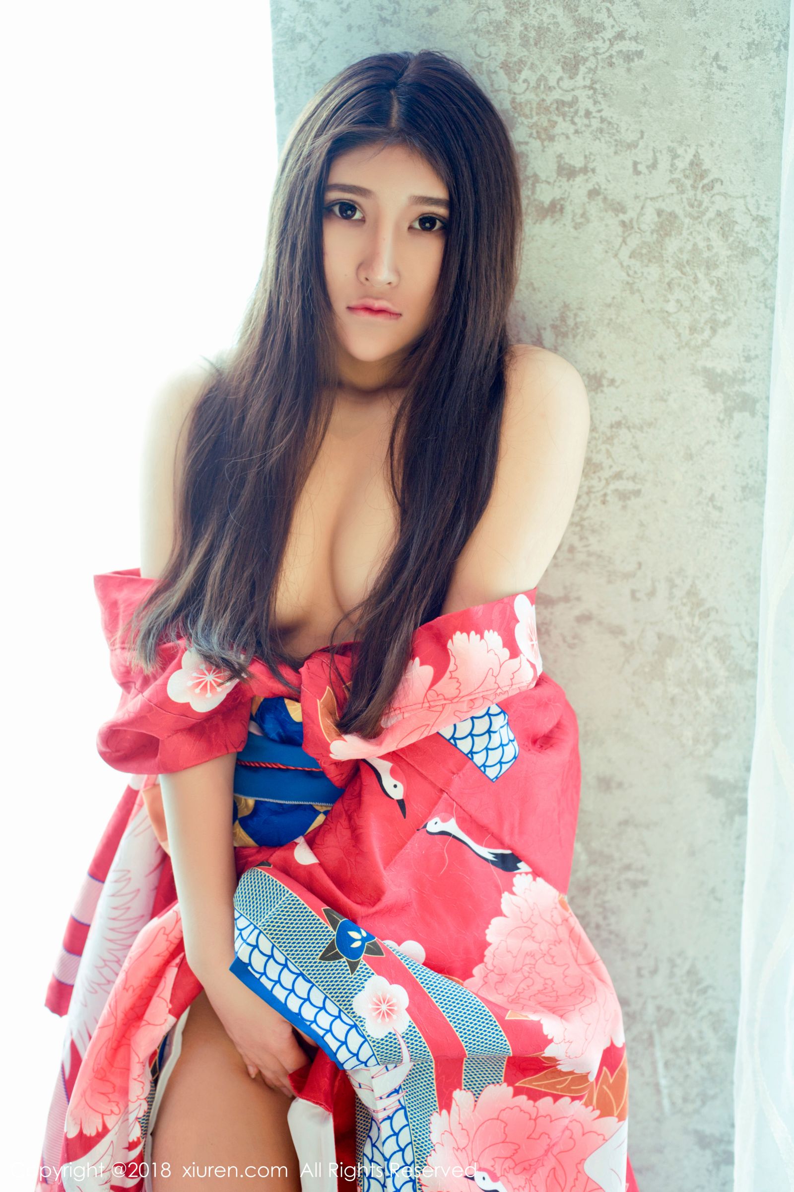 当然是小熊妹子 日本花魁式和服