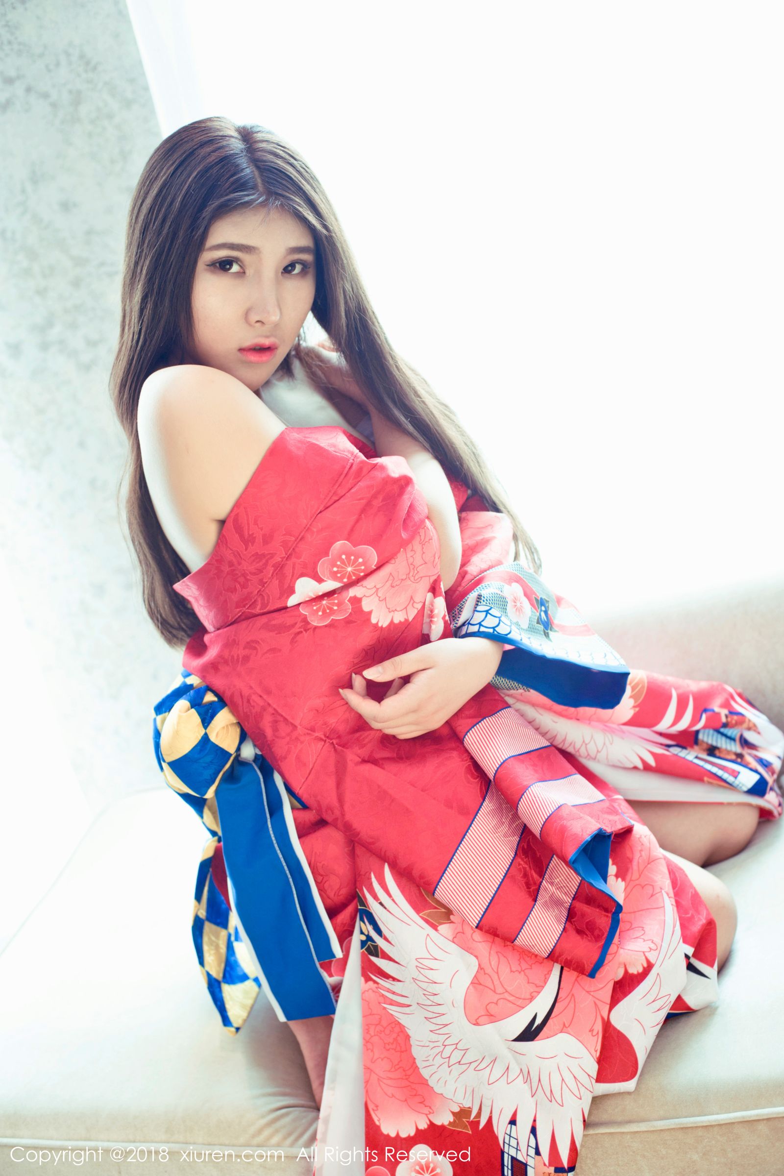 当然是小熊妹子 日本花魁式和服