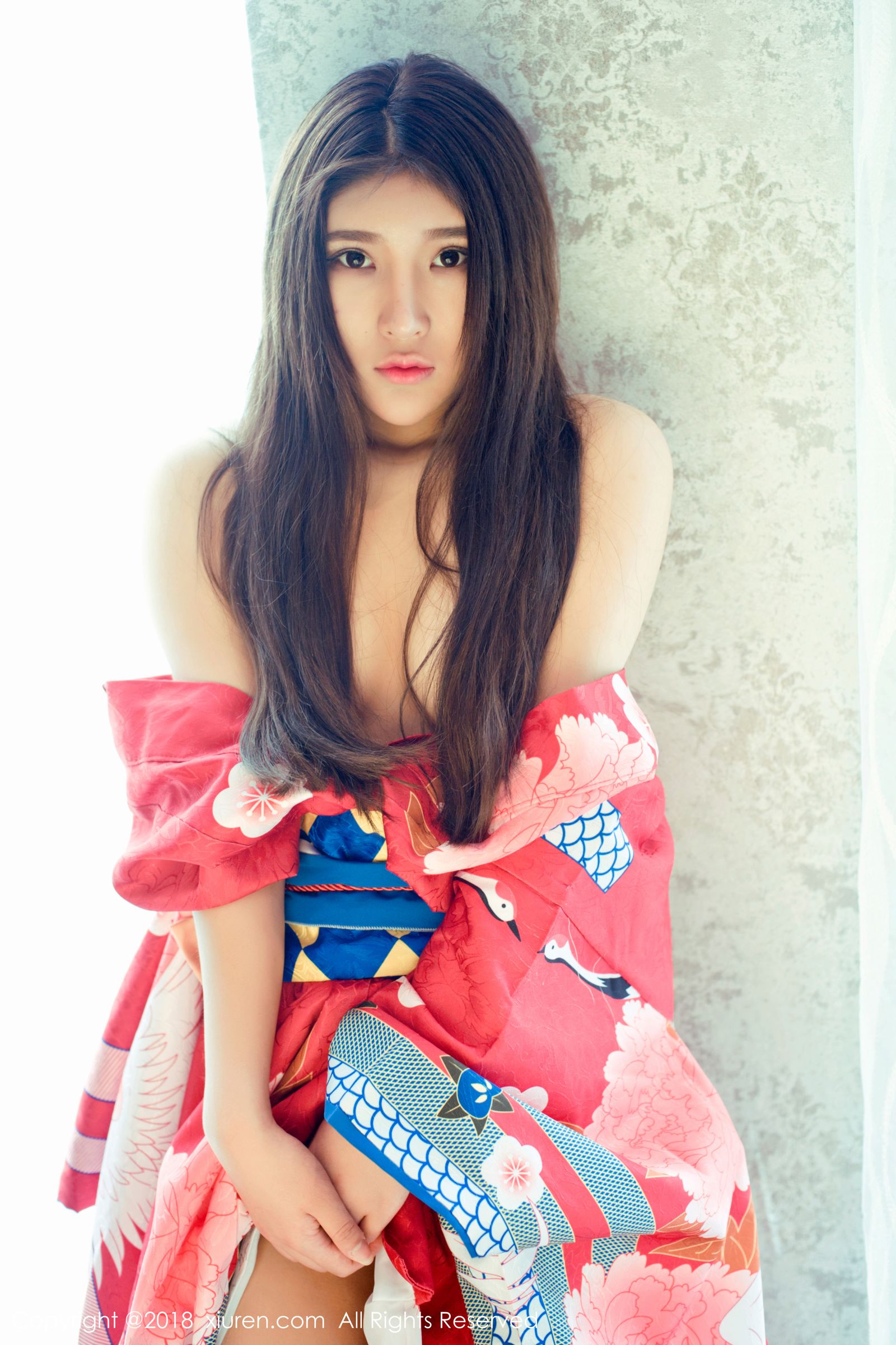 当然是小熊妹子 日本花魁式和服