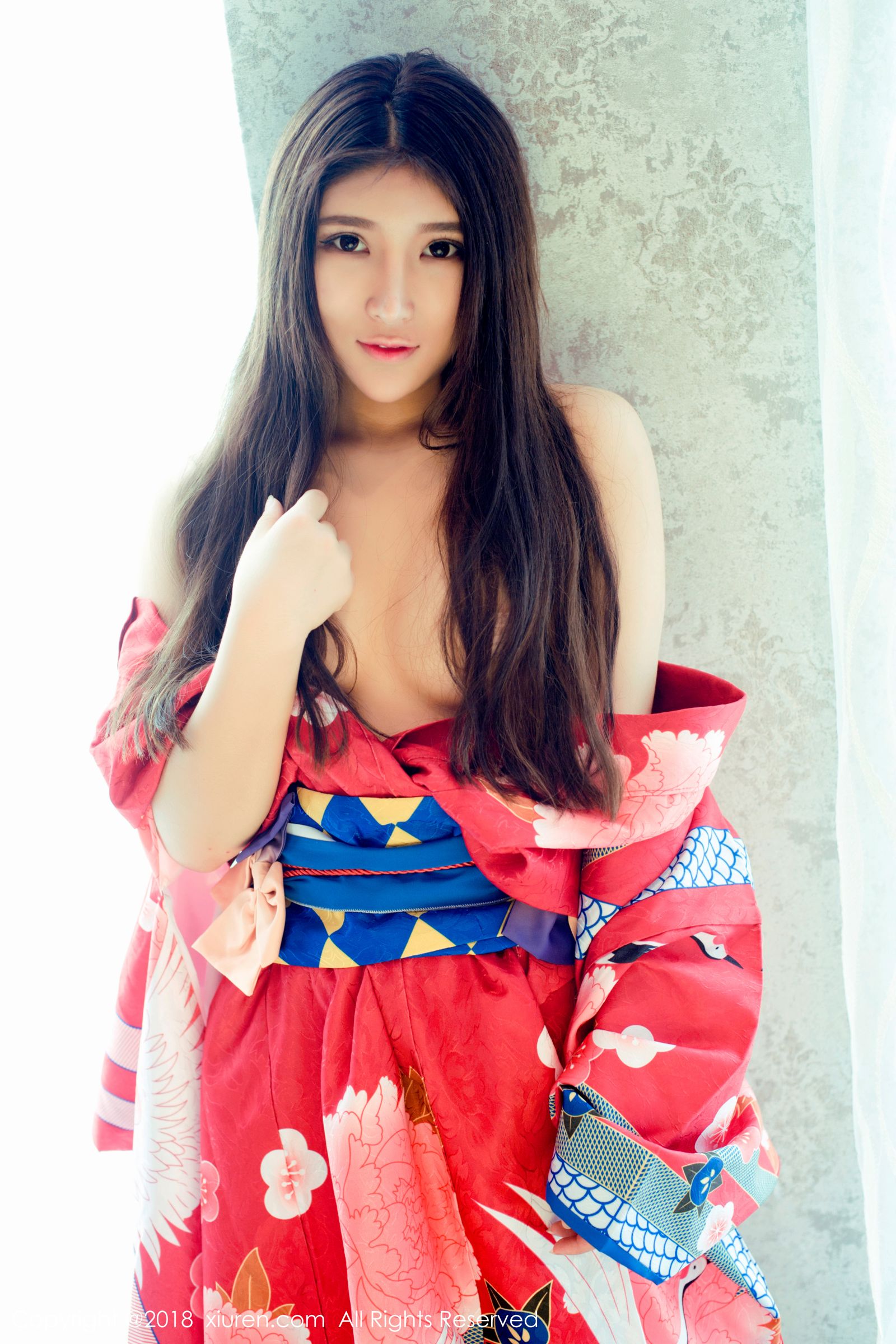 当然是小熊妹子 日本花魁式和服