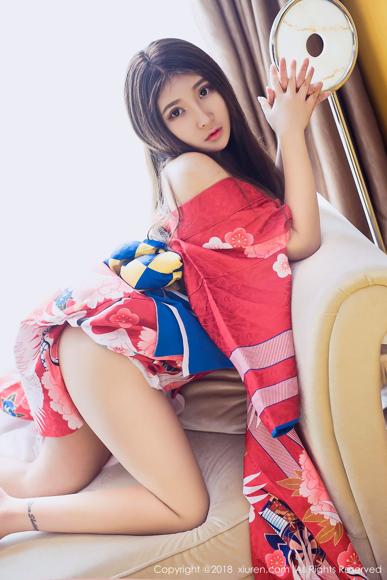 当然是小熊妹子 日本花魁式和服