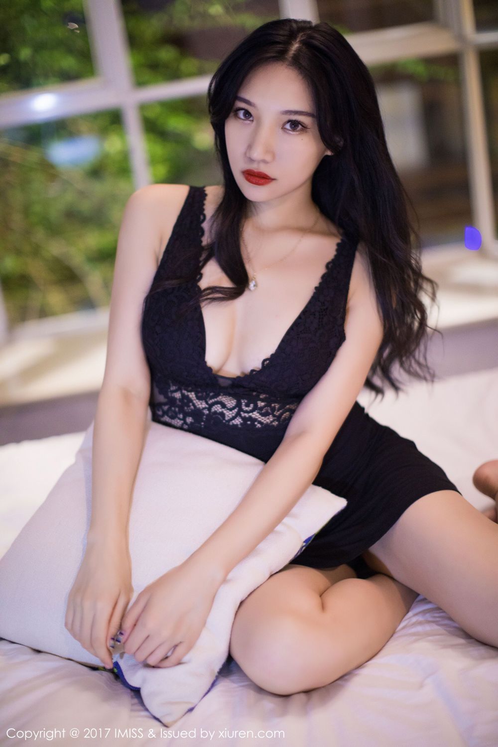 模特小狐狸Sica 黑色内衣妖娆曲线