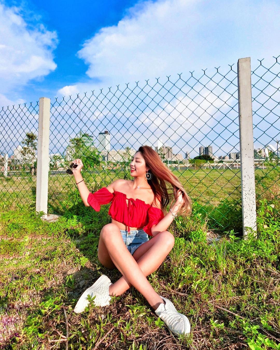 美女博客主林倩 抓住夏日的尾巴