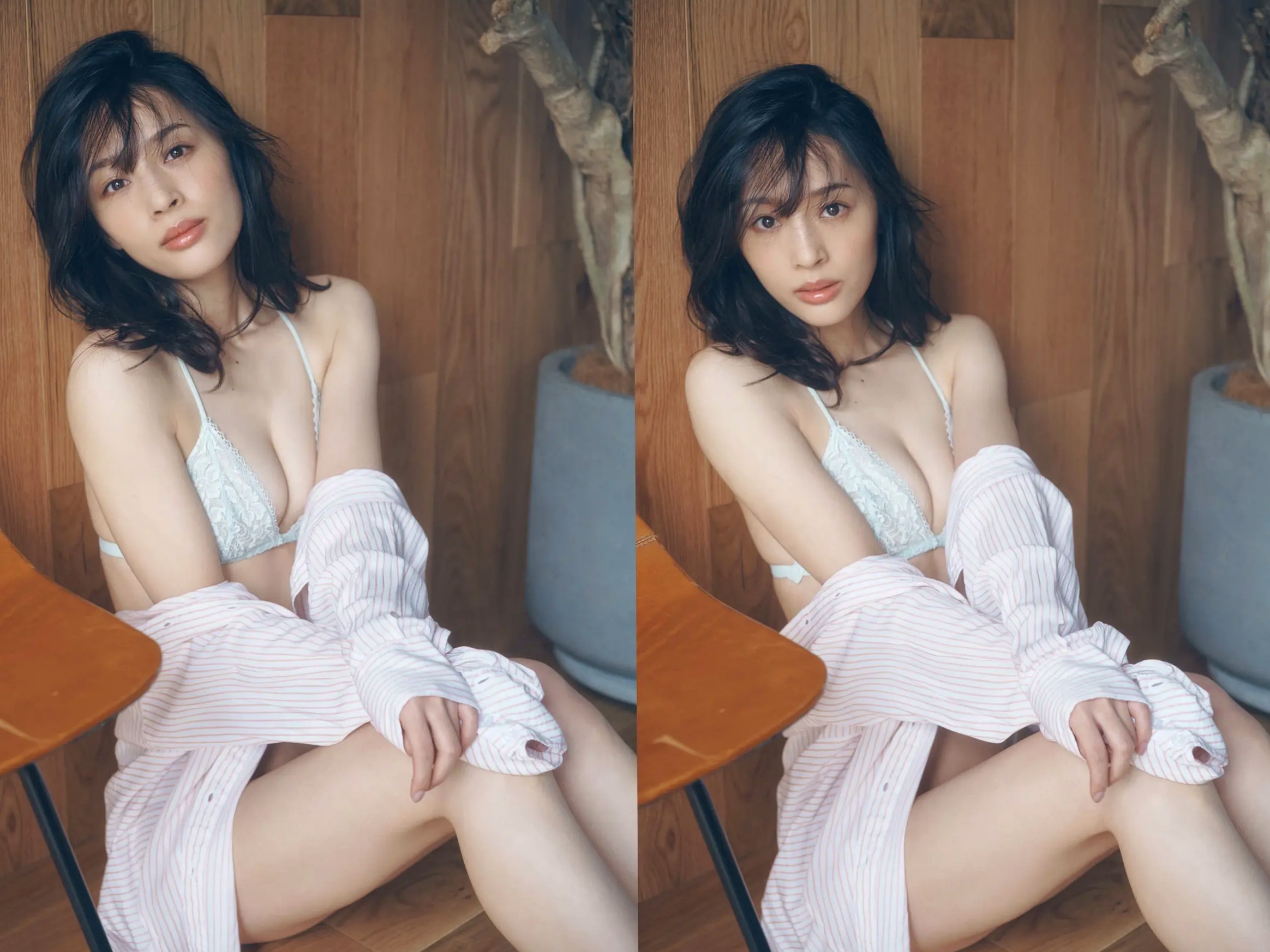 神部美咲 - ここだけの話 vol.1 柔光家居私房内衣美臀性感写真