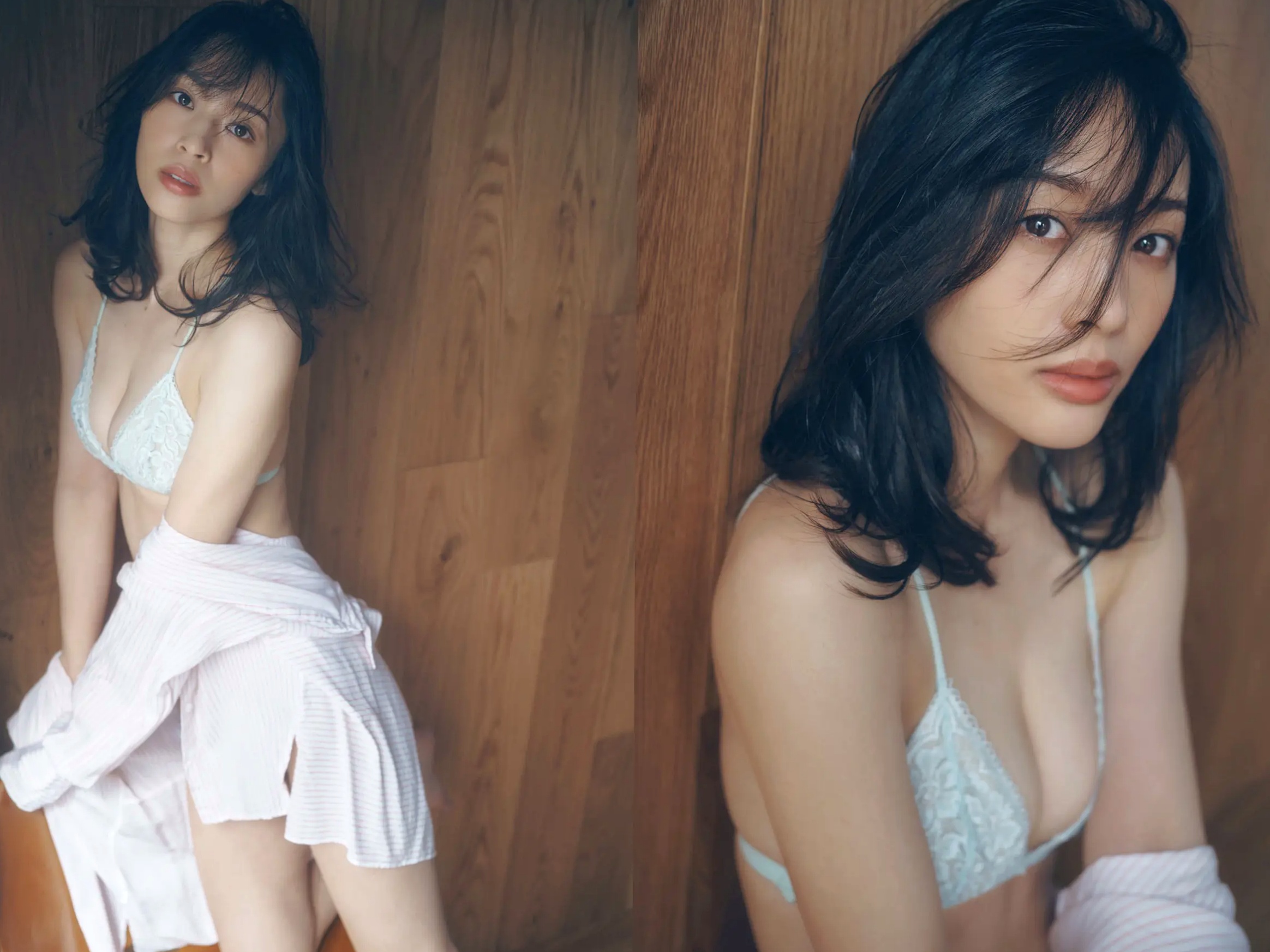 神部美咲 - ここだけの話 vol.1 柔光家居私房内衣美臀性感写真