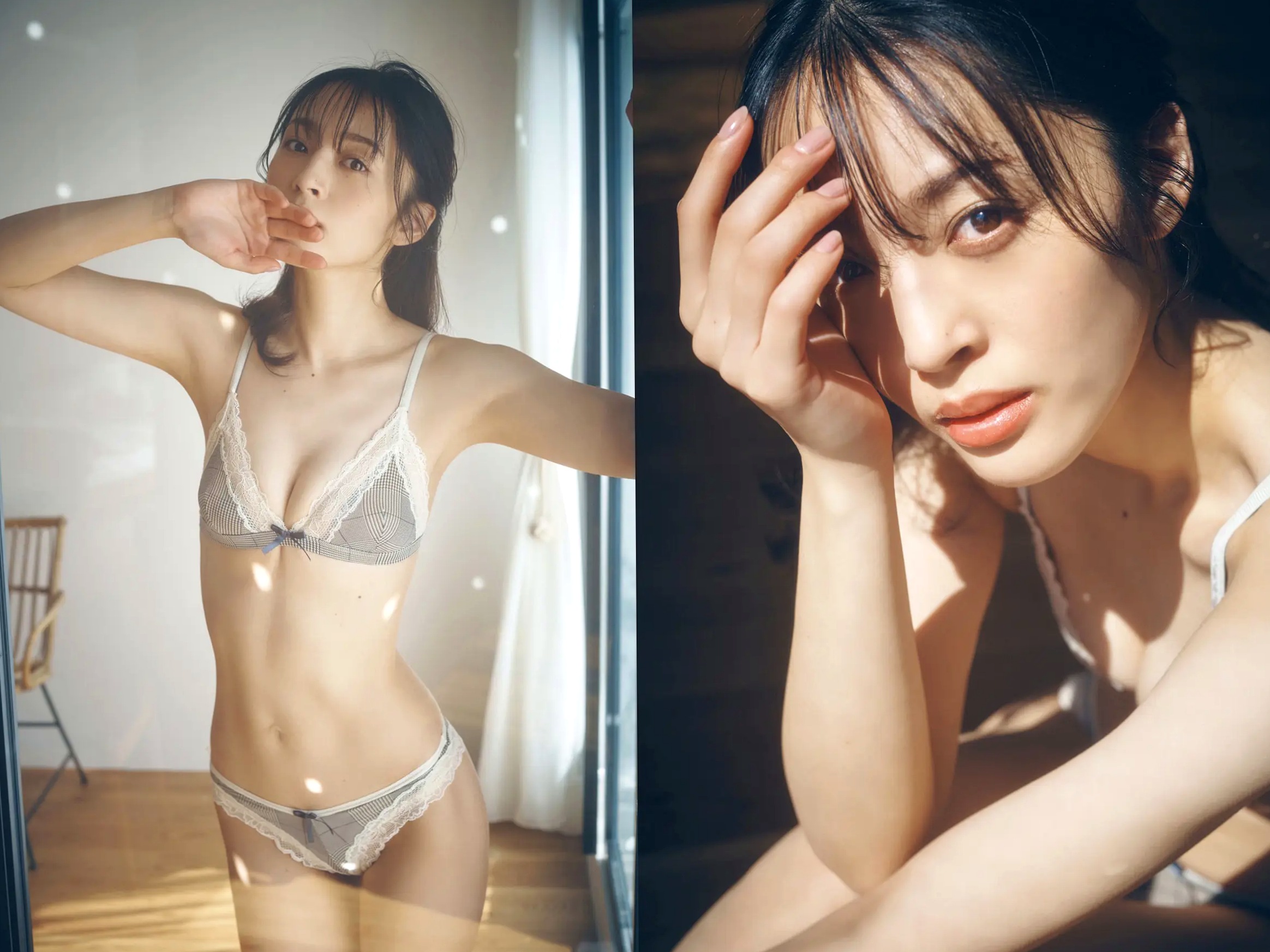 神部美咲 - ここだけの話 vol.1 柔光家居私房内衣美臀性感写真