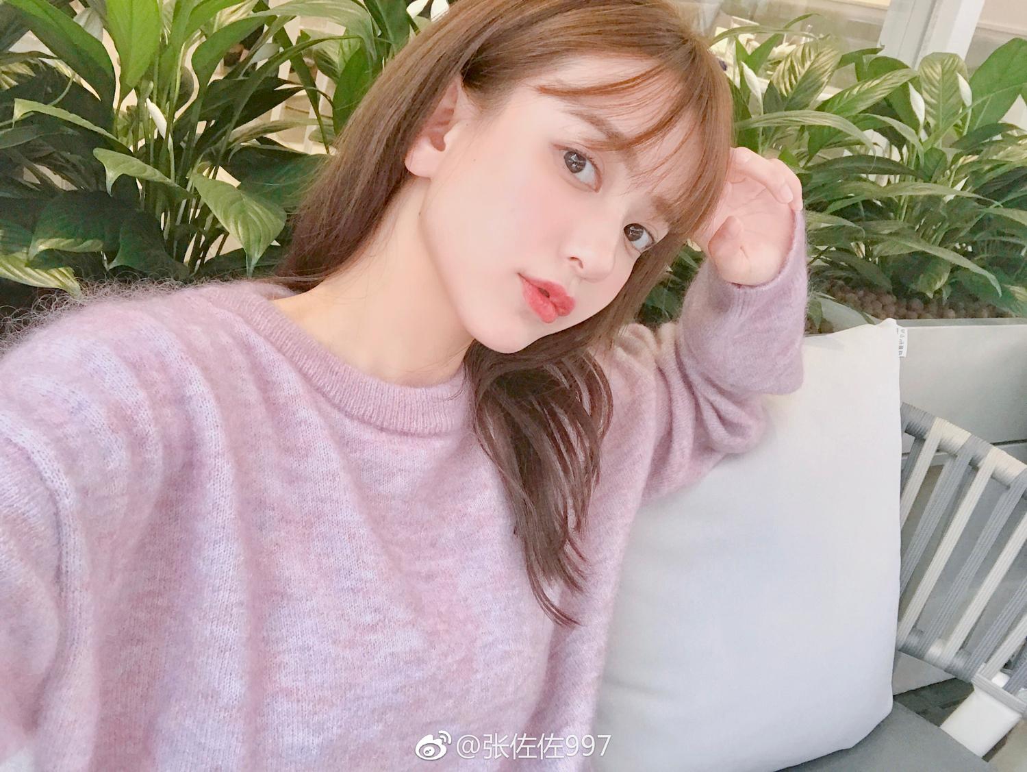 梦幻正妹张佐佐 微博美妆私房照