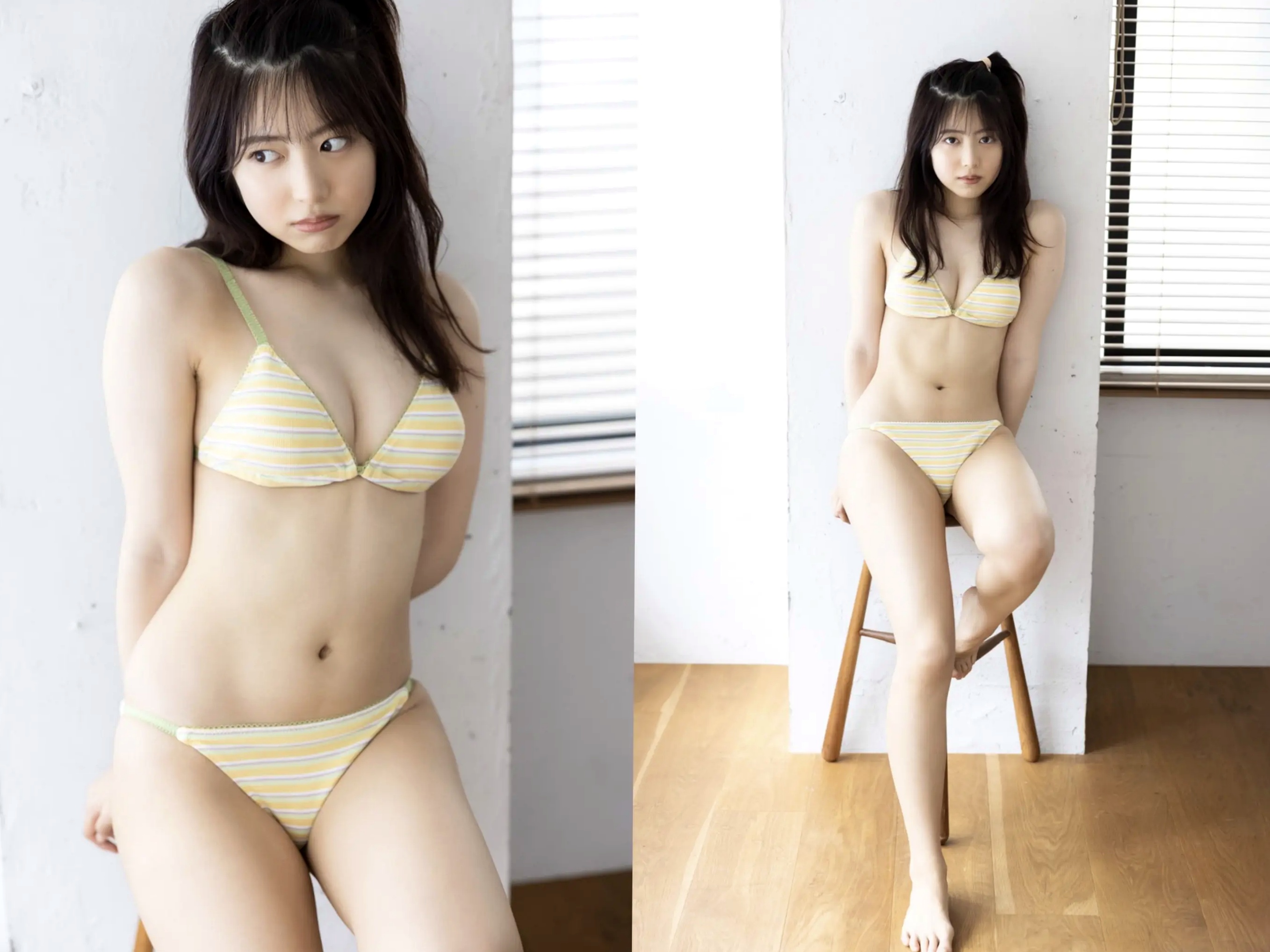 吉田莉桜 - となりの天使 日系清纯居家比基尼性感写真 [46P]