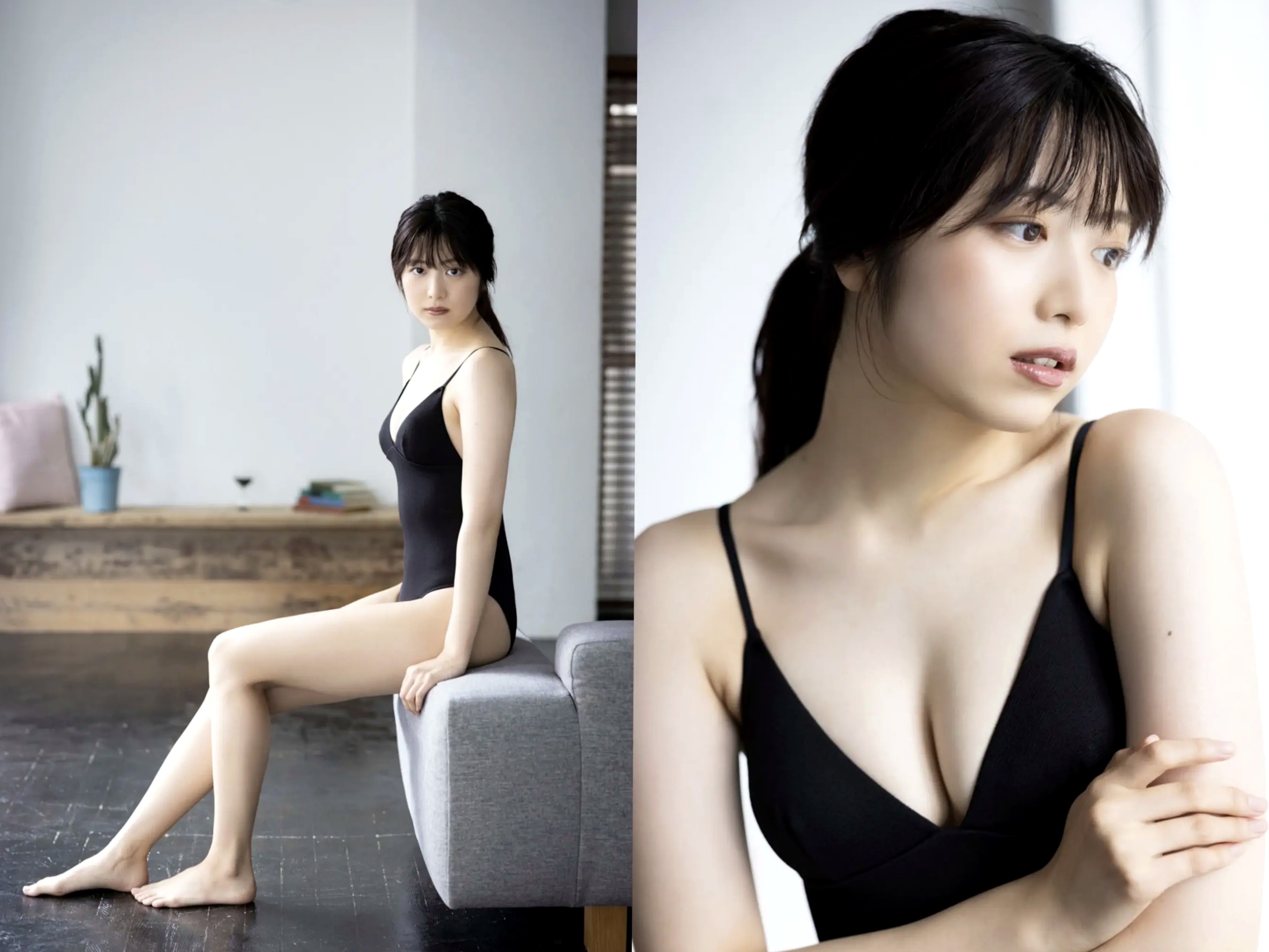吉田莉桜 - となりの天使 日系清纯居家比基尼性感写真 [46P]