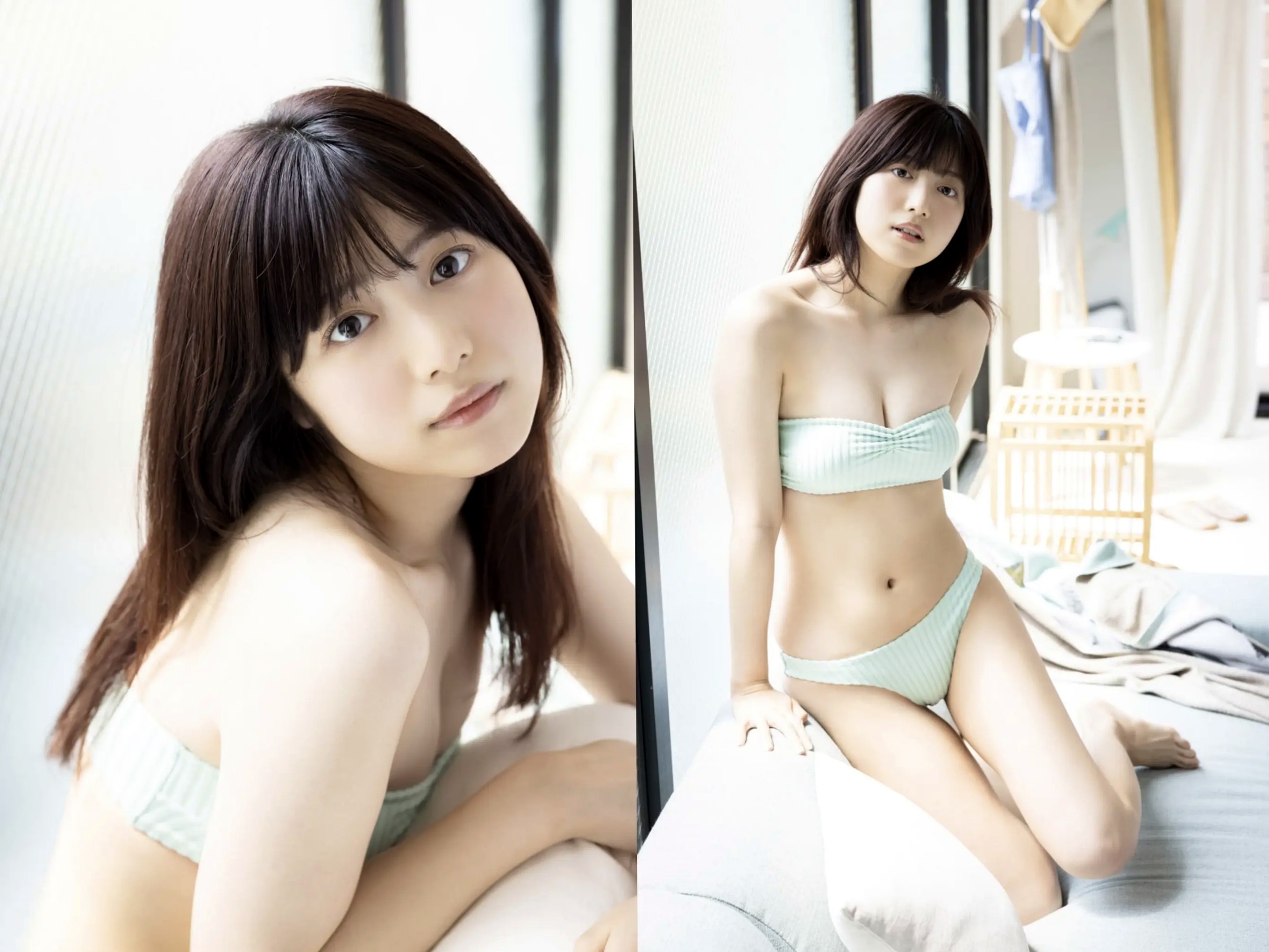 吉田莉桜 - となりの天使 日系清纯居家比基尼性感写真 [46P]