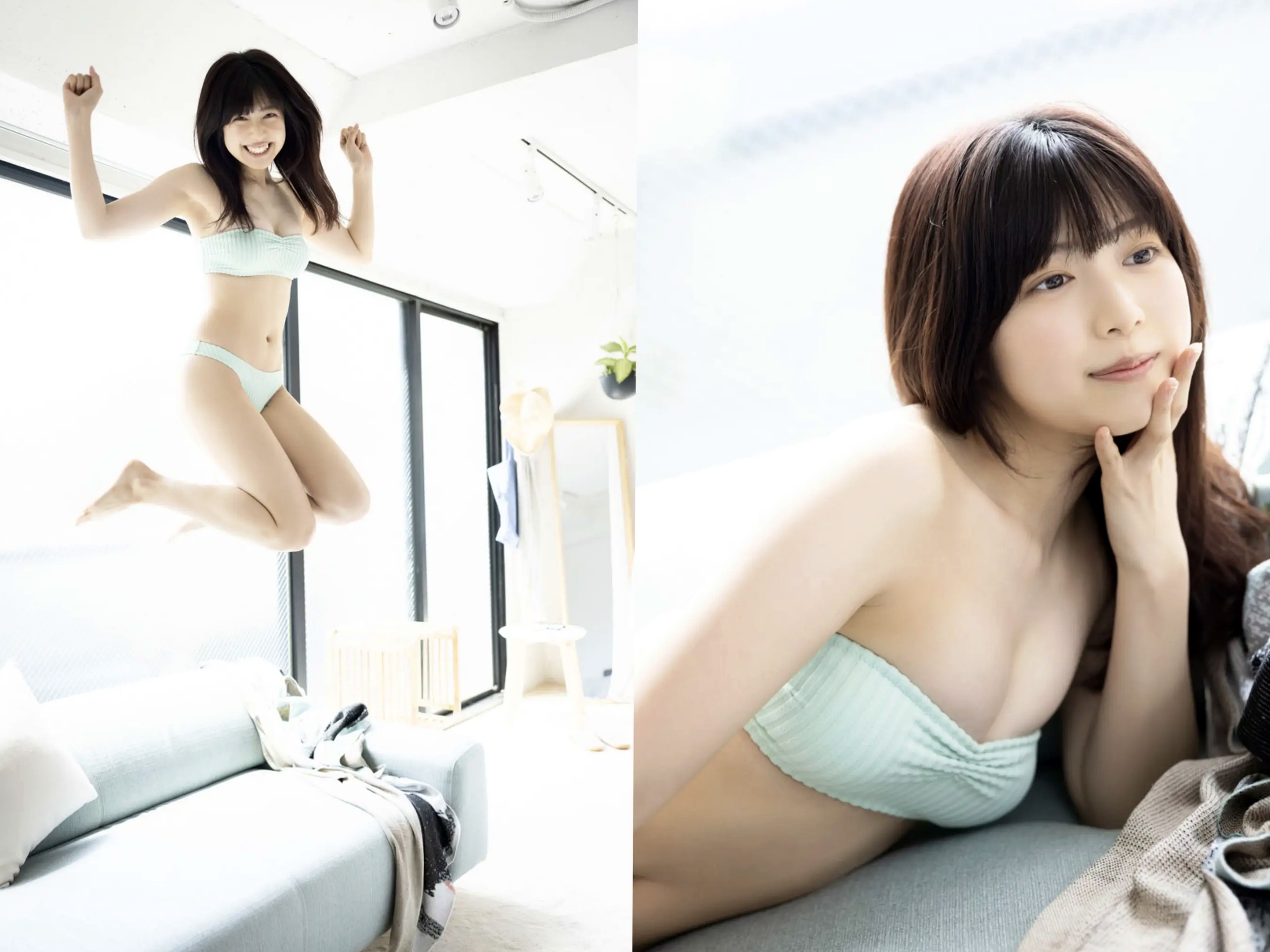 吉田莉桜 - となりの天使 日系清纯居家比基尼性感写真 [46P]
