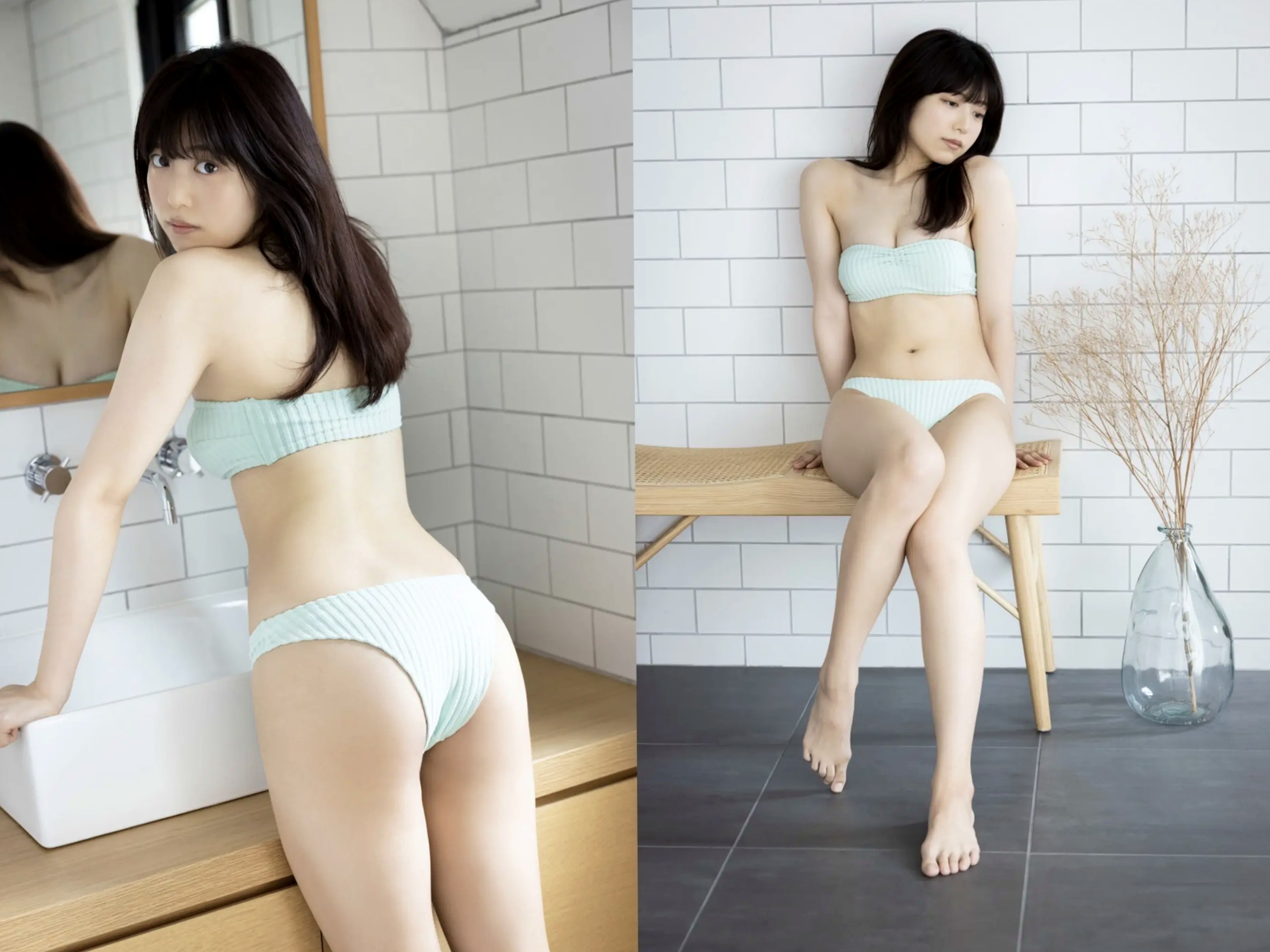 吉田莉桜 - となりの天使 日系清纯居家比基尼性感写真 [46P]