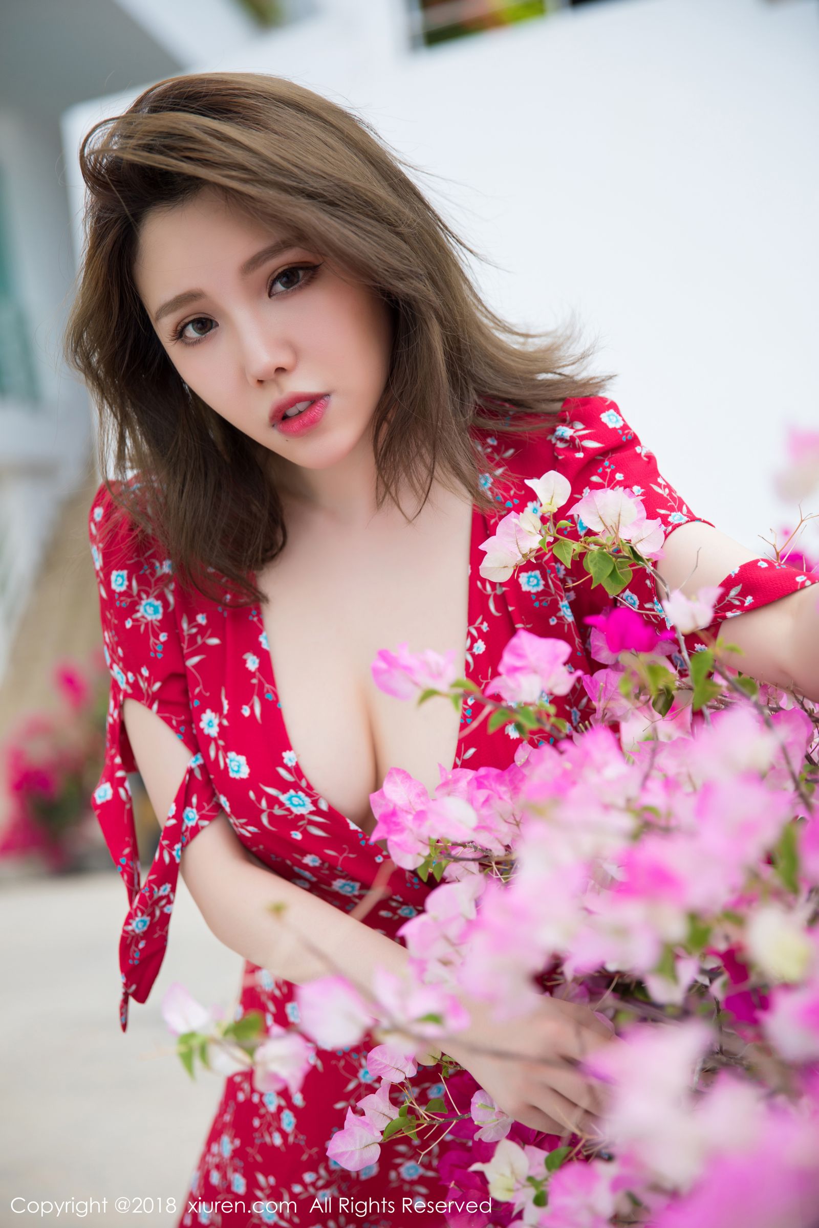 大波模特Luffy菲菲 火红的圣诞兔女