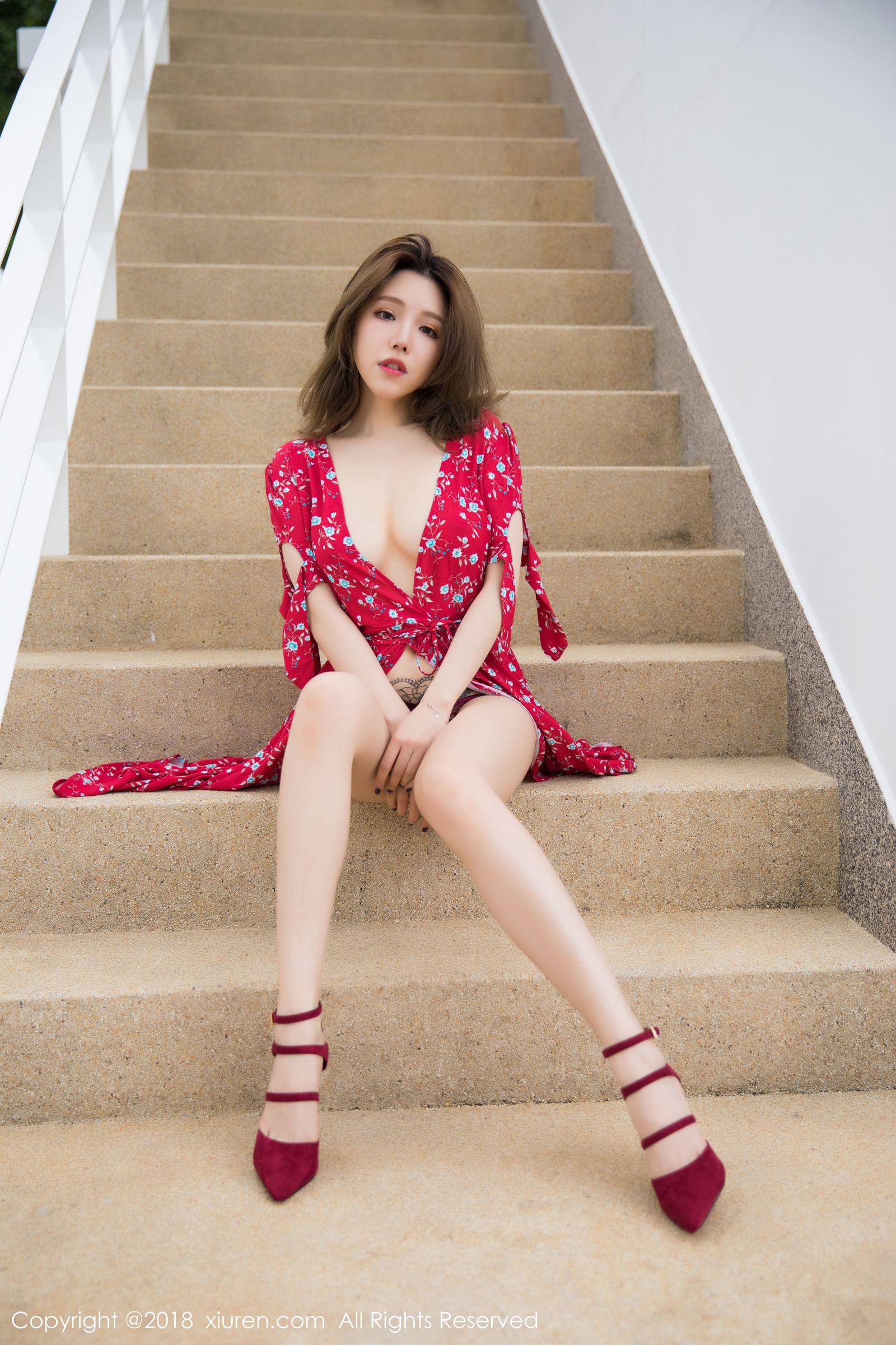 大波模特Luffy菲菲 火红的圣诞兔女
