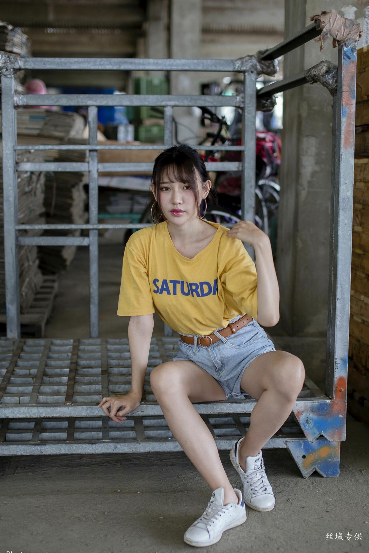 Gallery - 台湾正妹比比儿《小清新外拍》户外街拍写真集，展现邻家女孩纯美气质与动人魅力台湾清新户外街拍治愈系 比比儿女神私房照_秀色女神 - image 46
