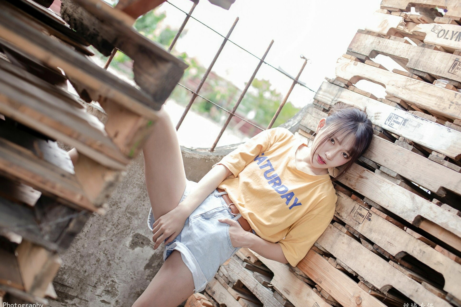 Gallery - 台湾正妹比比儿《小清新外拍》户外街拍写真集，展现邻家女孩纯美气质与动人魅力台湾清新户外街拍治愈系 比比儿女神私房照_秀色女神 - image 71