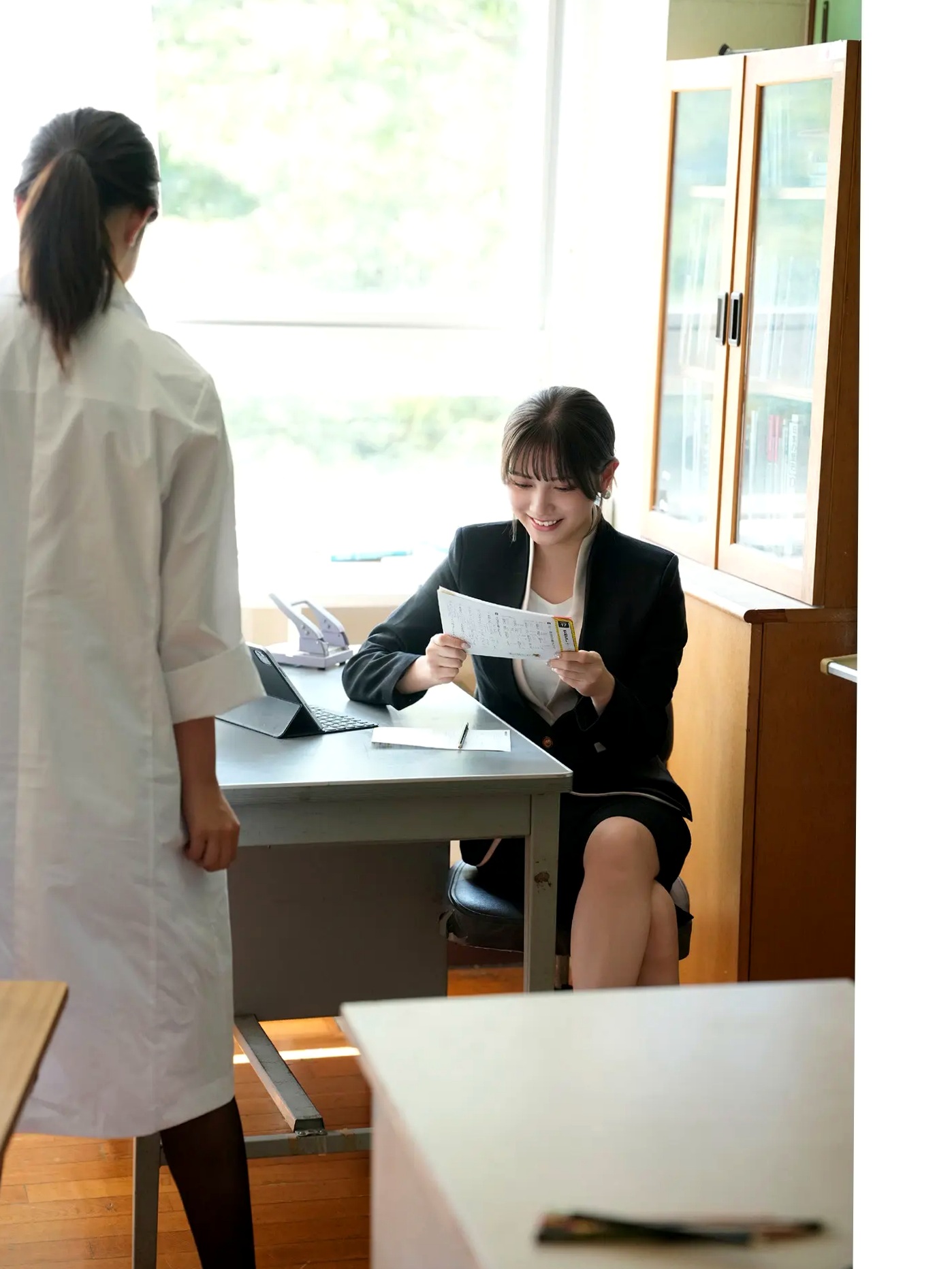 桃月なしこ - ゼロイチ学園 シーズン2 日本女神教师职场性感内衣写真