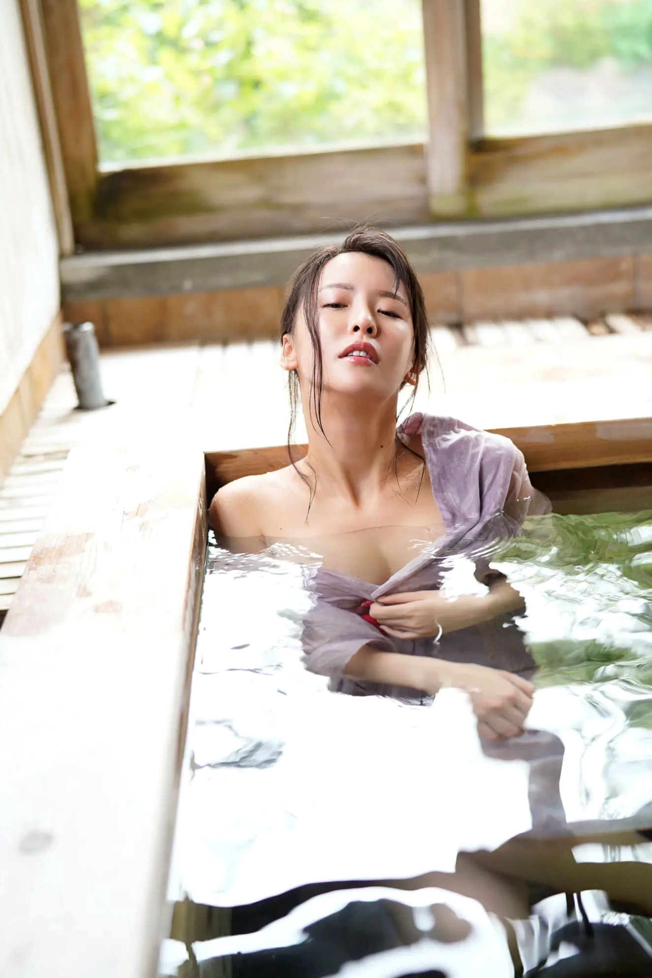奈月セナ - たまゆら 花鳥風月 户外森林湿身私房写真精选