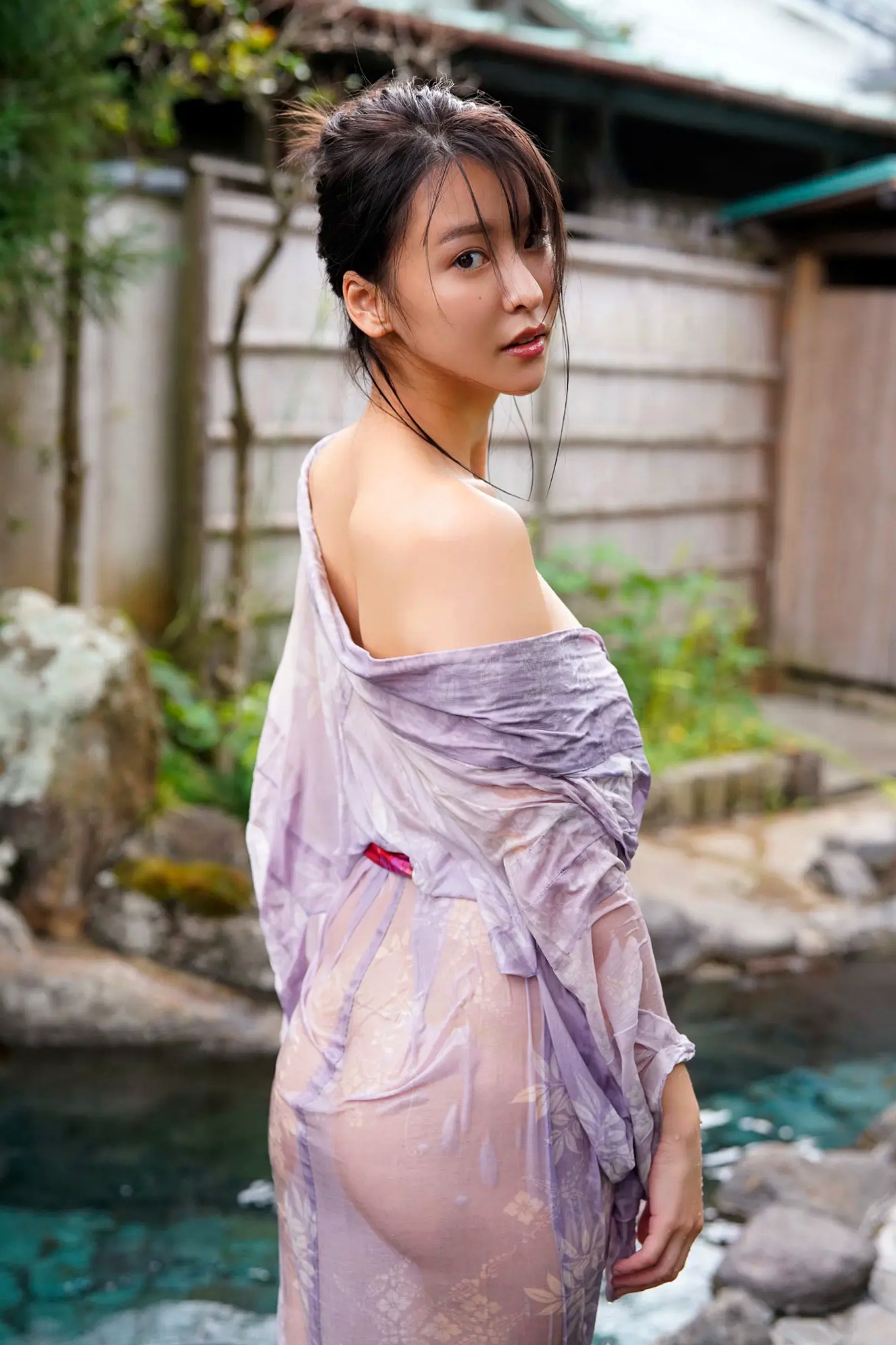 奈月セナ - たまゆら 花鳥風月 户外森林湿身私房写真精选