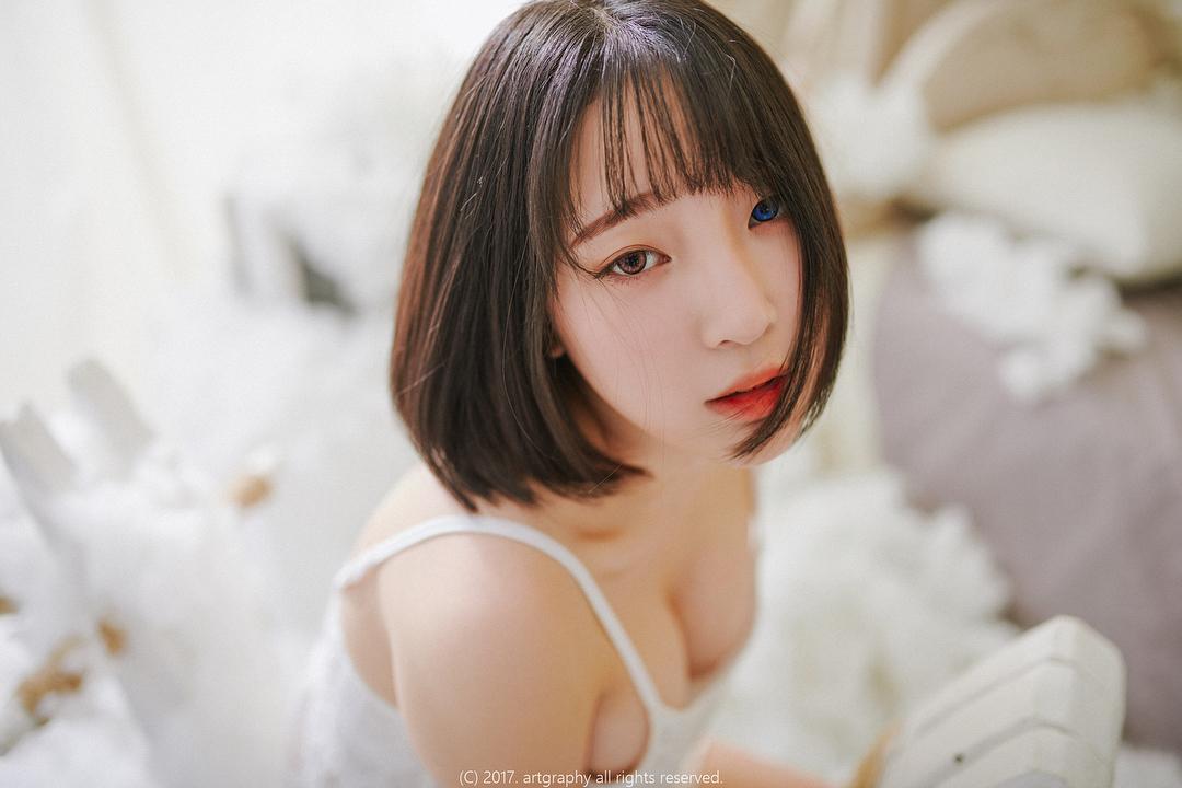 姜仁卿- 空灵系短发正妹私房照
