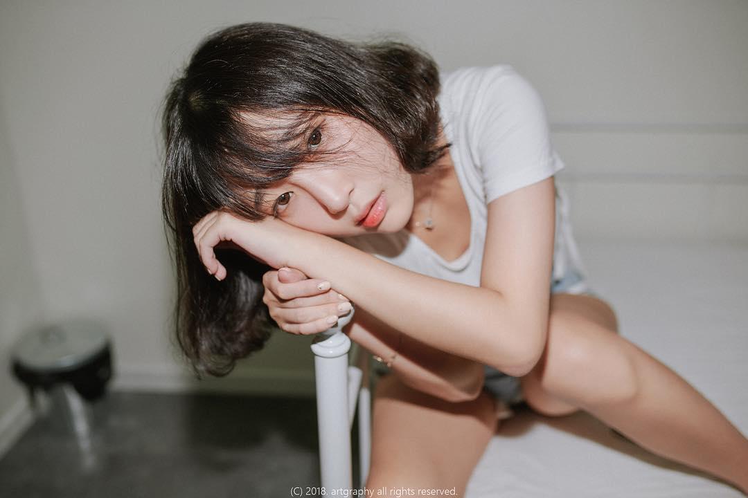 姜仁卿- 空灵系短发正妹私房照