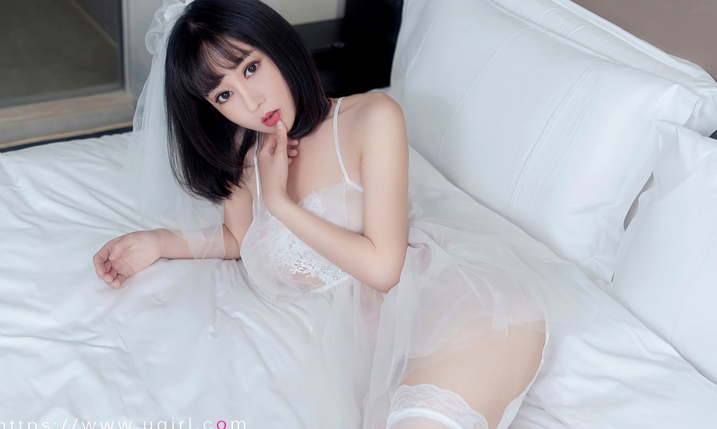Gallery - UGirlsApp尤果圈 - Chiness Model 爱尤物 - Love Beauty -2555-夏瑶-《四月里的微风》纯白蕾丝新娘装私房写真爱尤物 - Love Beauty 私房照诱惑白嫩无圣光尤物 慕晴儿女神私房照_秀色女神 - image 29