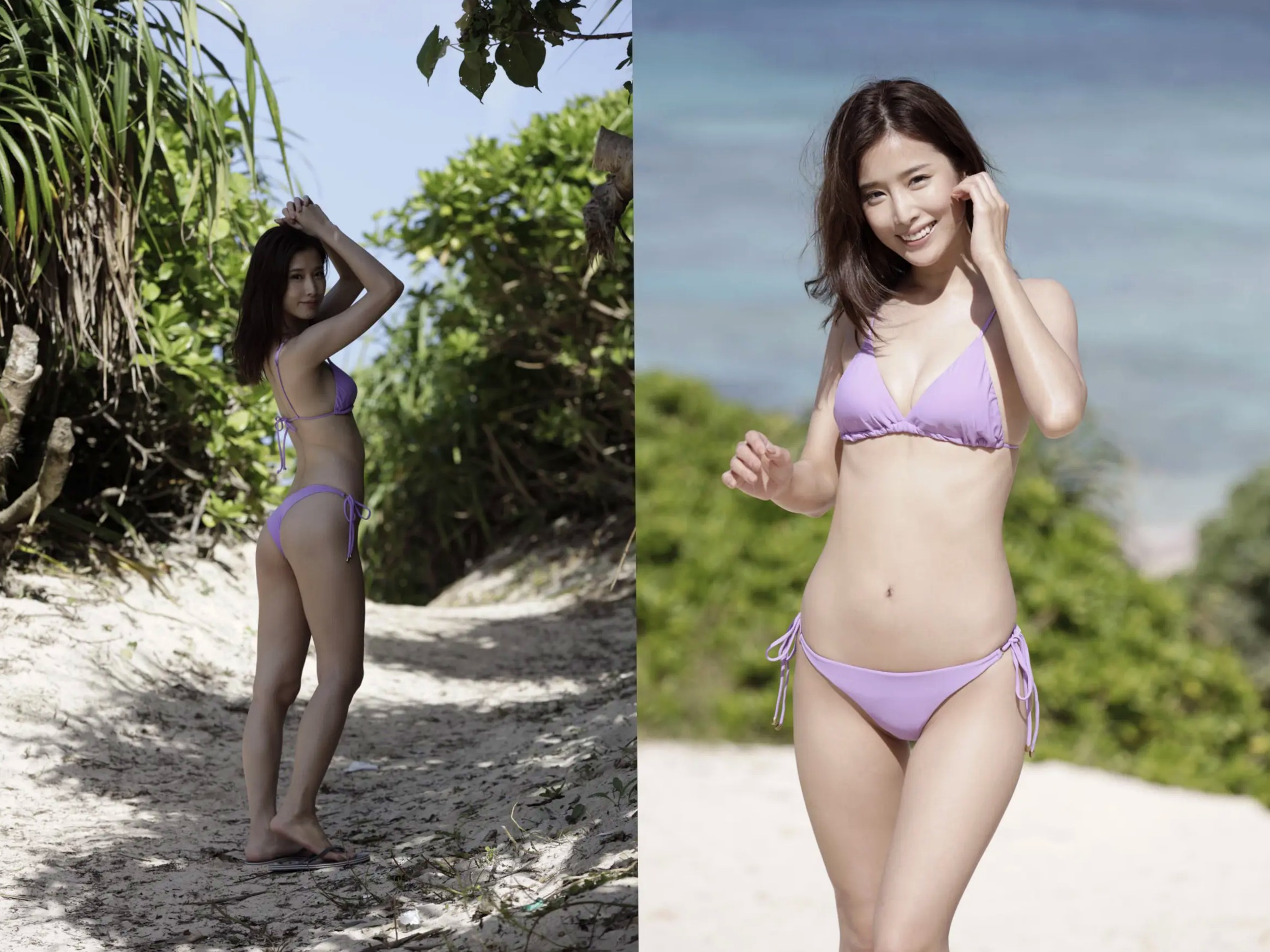 益田アンナ 性感居家内衣与海边比基尼写真 - ミスFLASH2021グランプリ