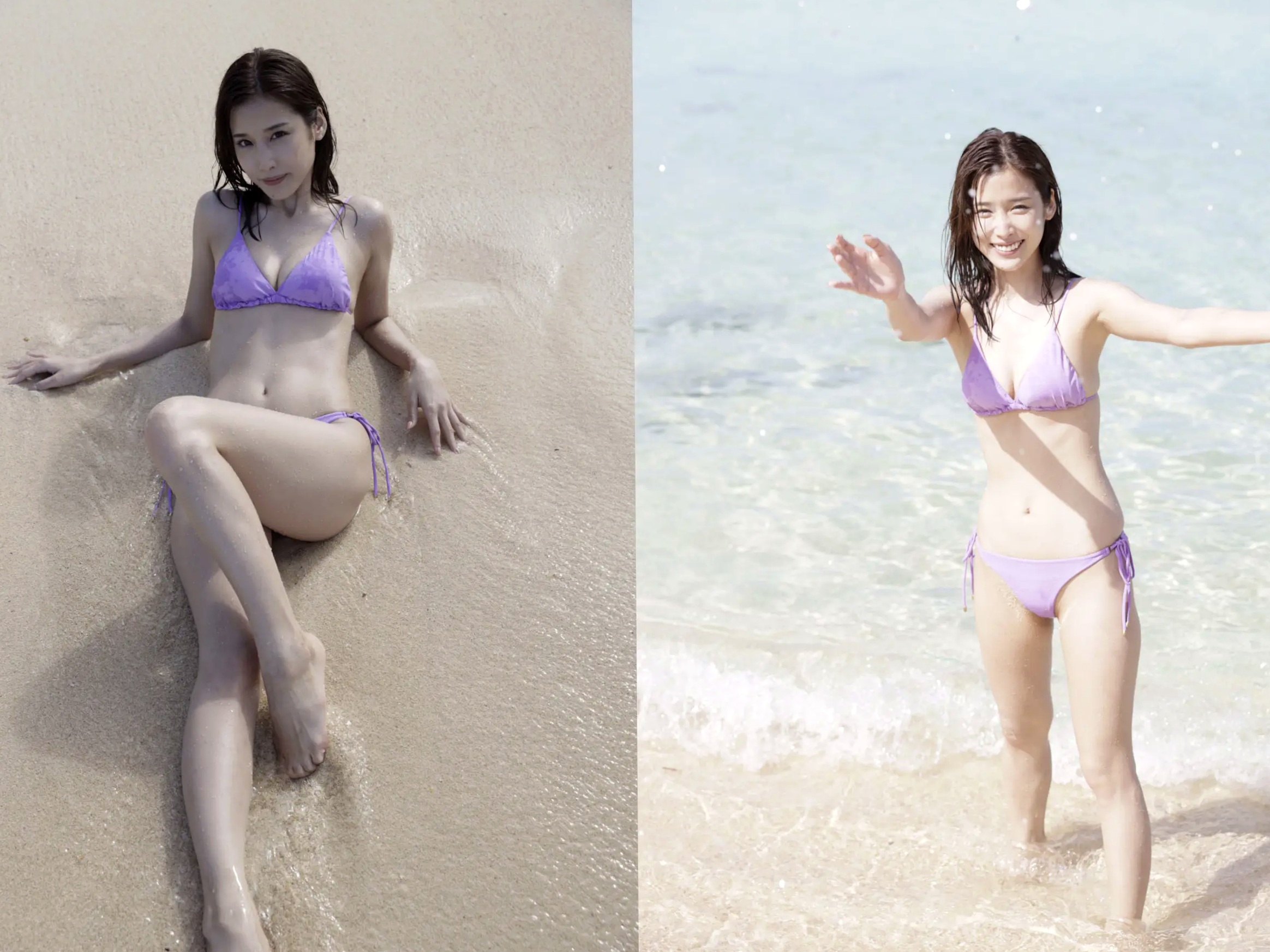 益田アンナ 性感居家内衣与海边比基尼写真 - ミスFLASH2021グランプリ