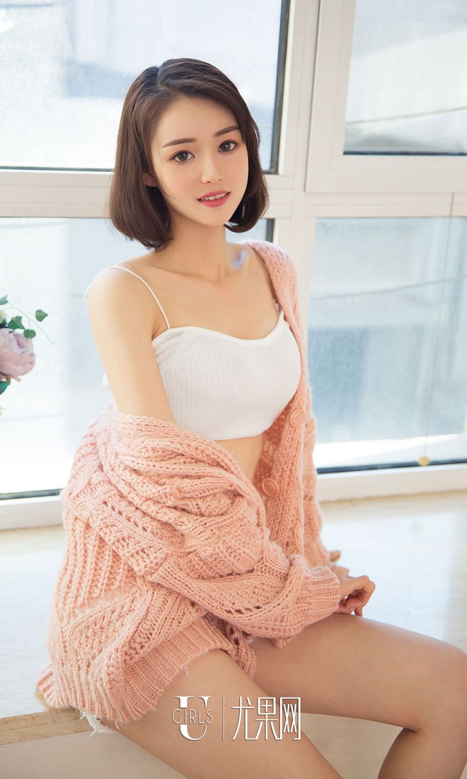 筱筱甜百分百甜美 温柔晚风黑色内衣