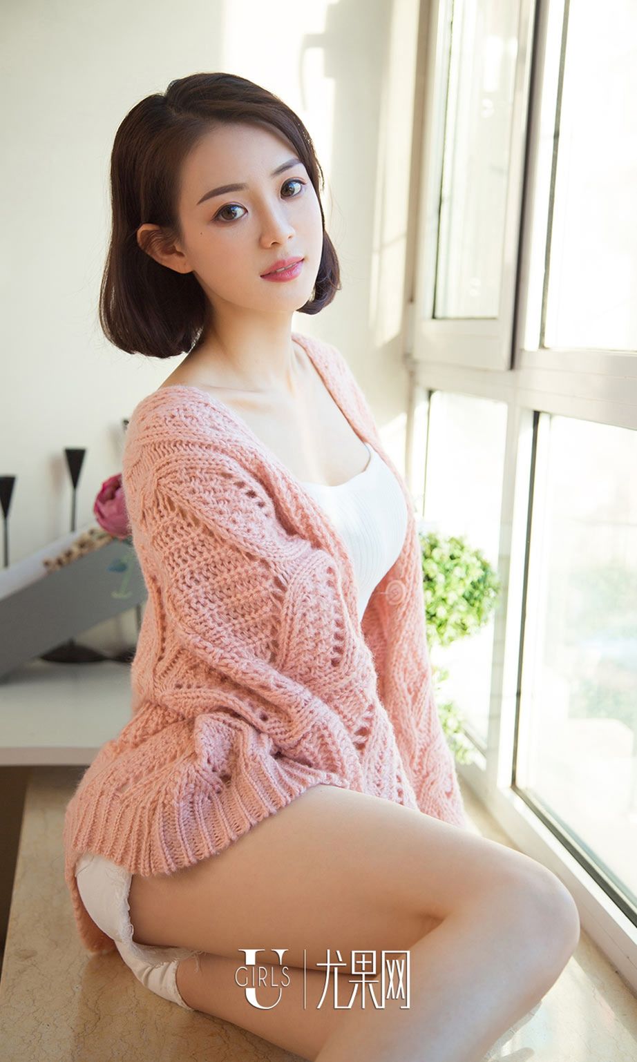 筱筱甜百分百甜美 温柔晚风黑色内衣
