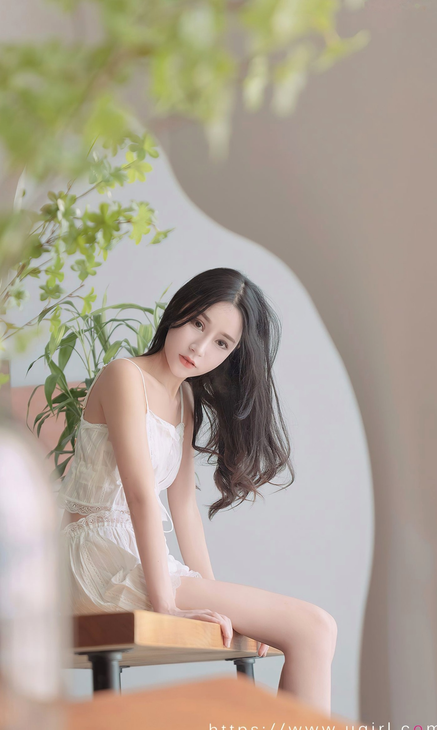 Gallery - 尤果圈 - Chiness Model -茯苓《春心》私房写真，清纯少女居家风格，轻柔蕾丝家居服清新治愈，温柔慵懒尽显爱尤物 - Love Beauty 清新私房照治愈系家居尤果网 - Chiness Model  茯苓女神私房照_秀色女神 - image 10