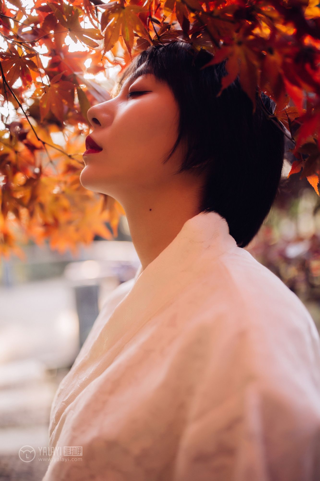 [YALAYI雅拉伊]高清写真图2018.12.04 No.136 夕阳下的和风少女 静静