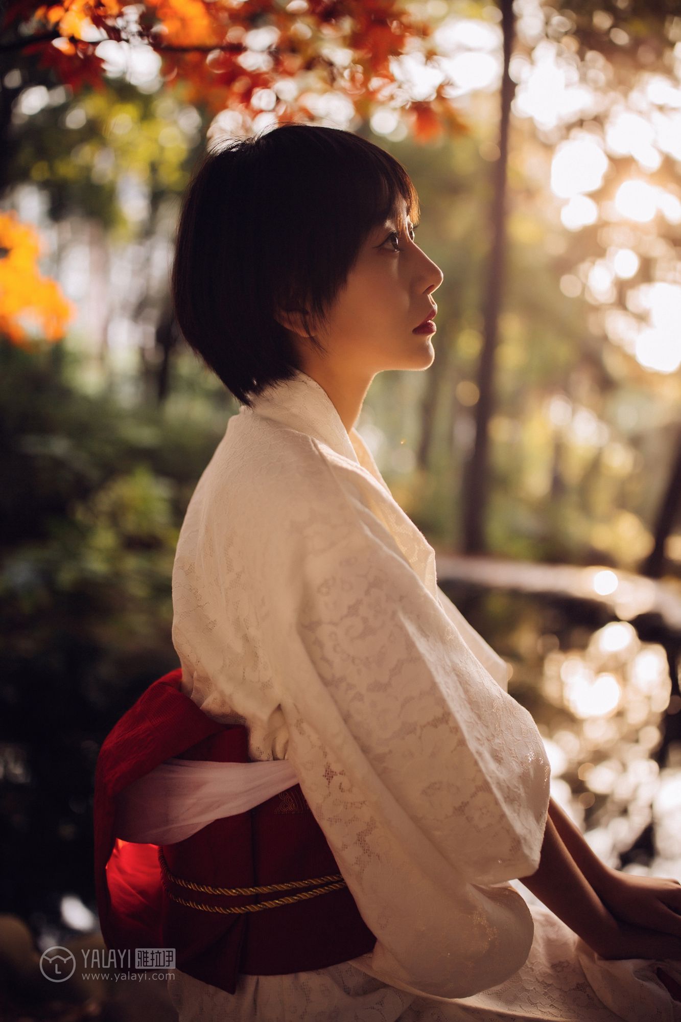 [YALAYI雅拉伊]高清写真图2018.12.04 No.136 夕阳下的和风少女 静静