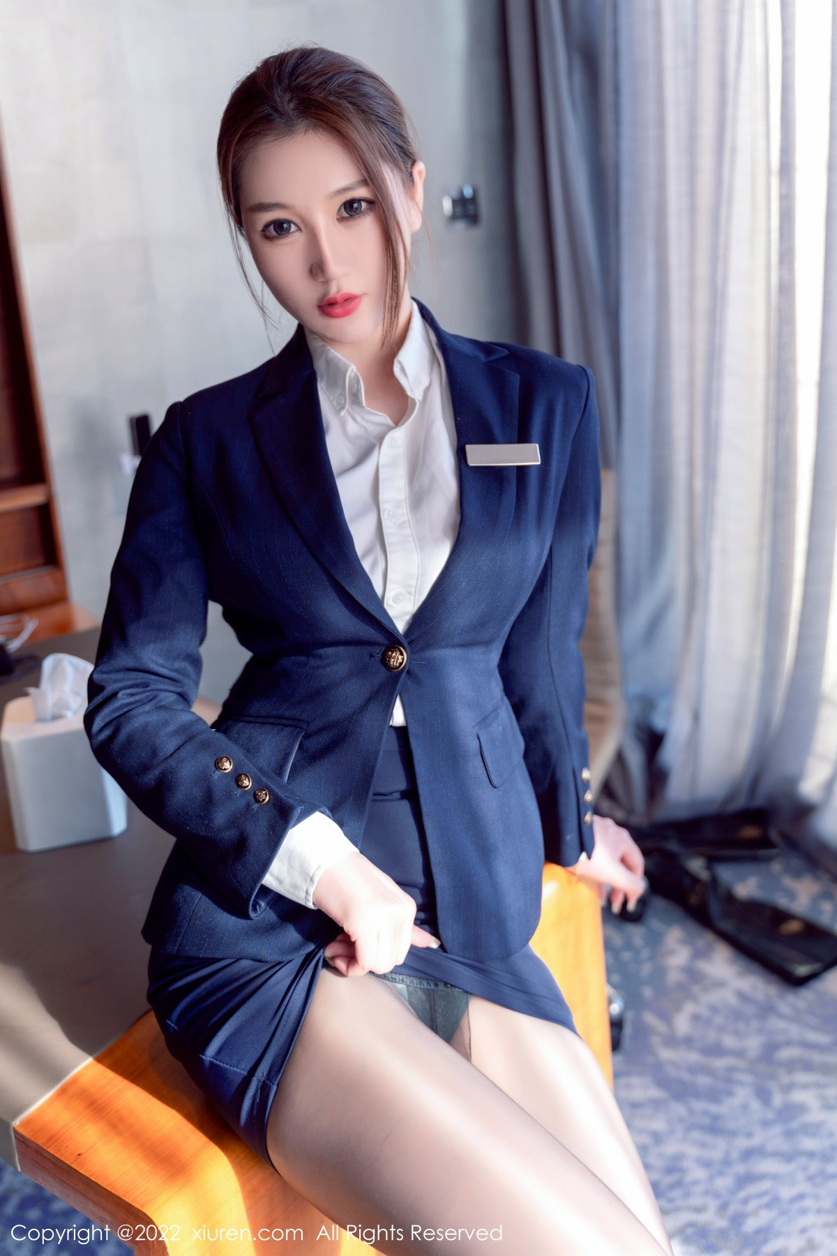 [XiuRen]高清写真图 2022.11.28 No.5918 顾乔楠Cora 制服黑丝