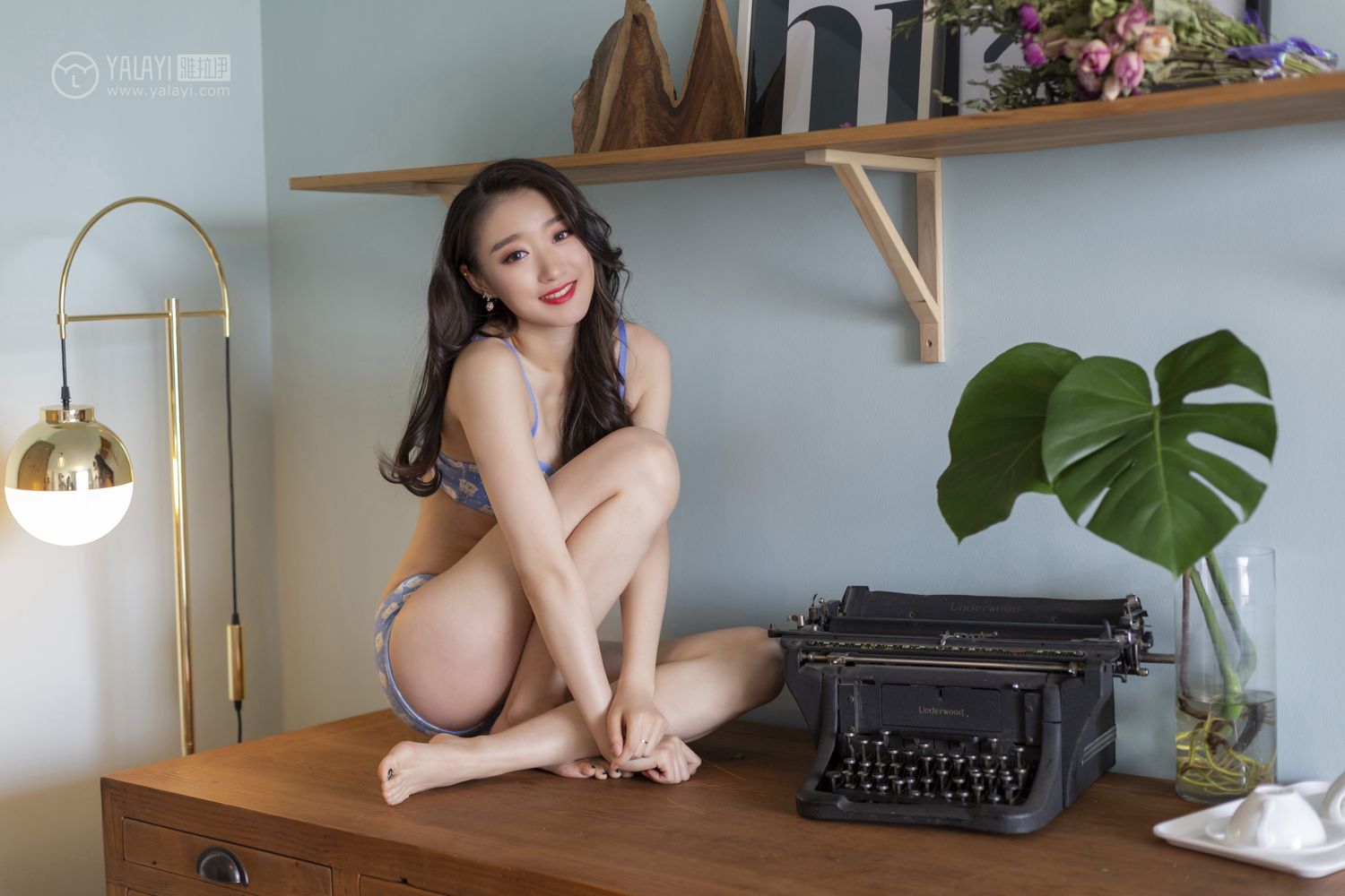 [YALAYI雅拉伊]高清写真图 2019.07.19 No.343 蓝色情书 心怡