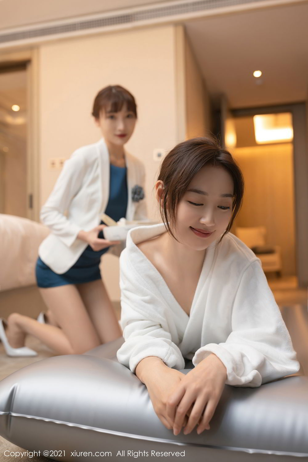 [XiuRen]高清写真图 2021.06.09 VOL.3527 唐安琪&陆萱萱