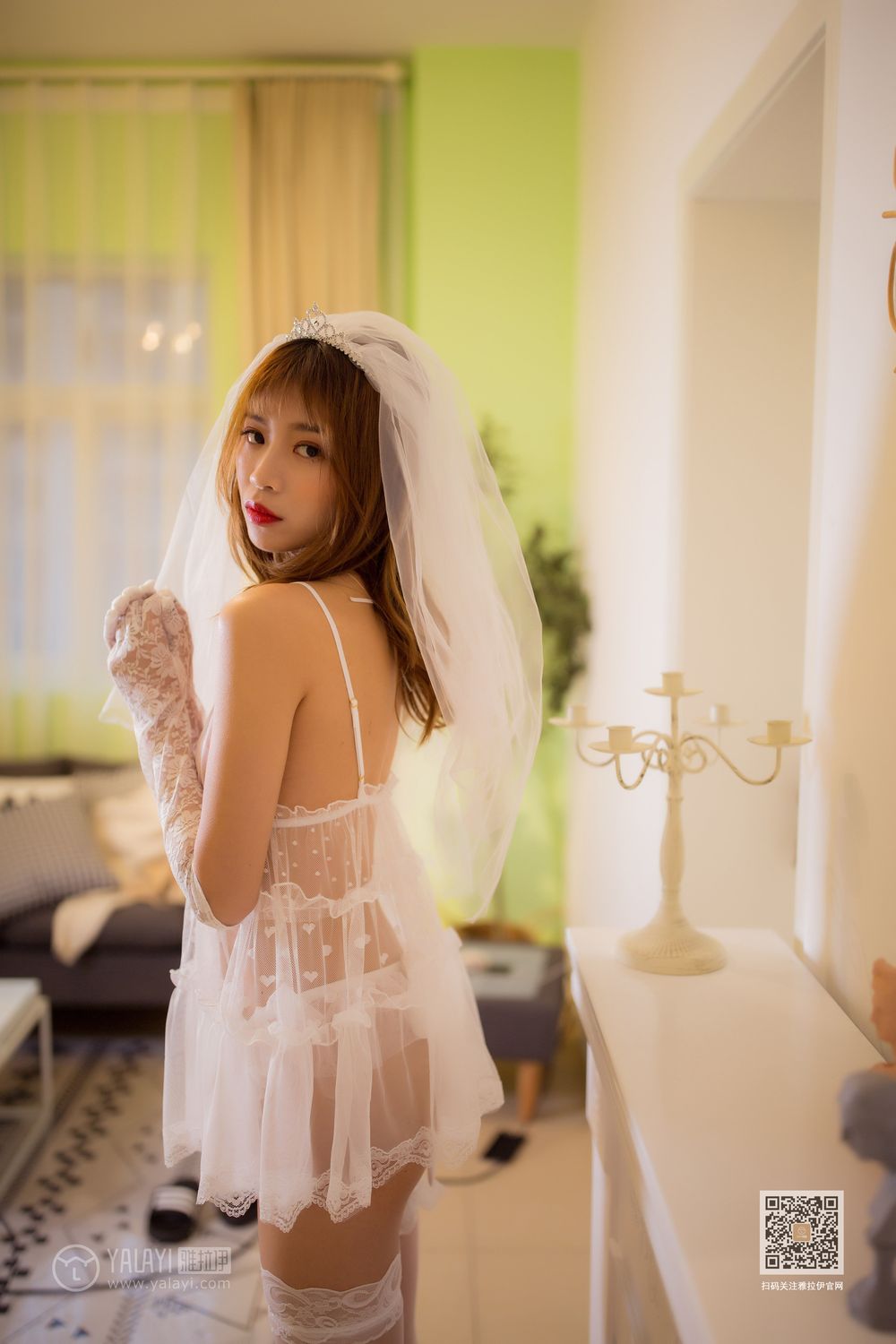 [YALAYI雅拉伊]高清写真图 2020.01.18 Vol.524 情趣婚纱 丽雅