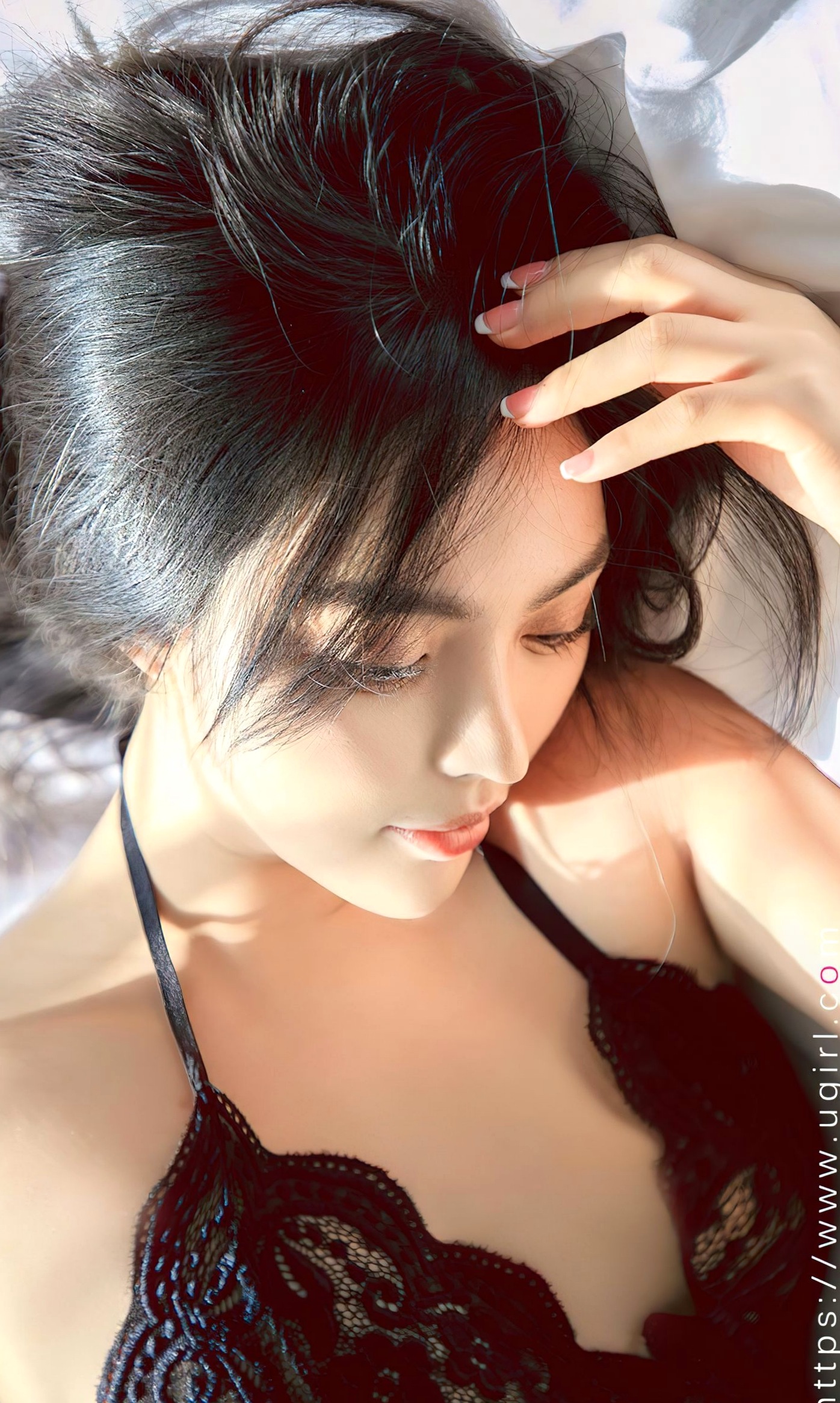 Gallery - UGirlsApp尤果圈 - Chiness Model 爱尤物 - Love Beauty -2642-柳嫣嫣-《含蓄的呢喃》私房照，黑色镂空蕾丝内衣诱惑，卧室床上的性感女神爱尤物 - Love Beauty 性感内衣私房照诱惑尤果网 - Chiness Model  柳嫣嫣女神私房照_秀色女神 - image 20