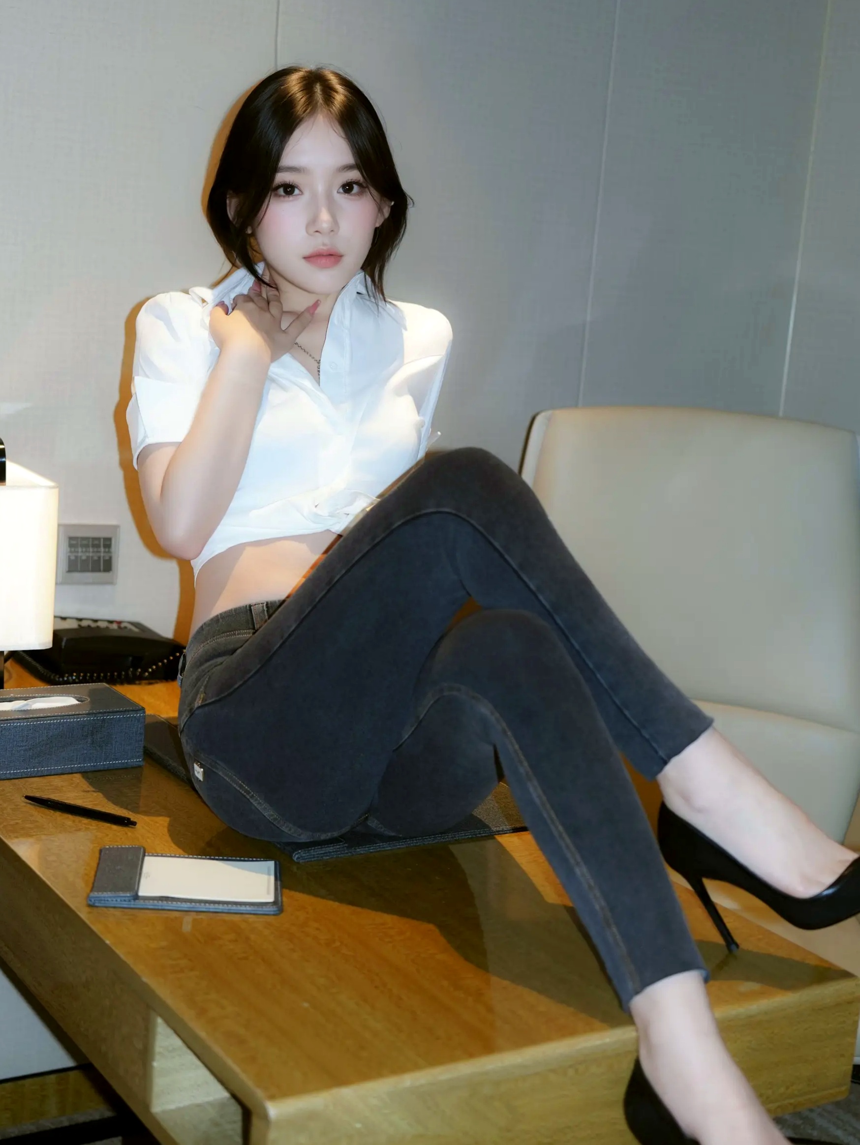 Gallery - 汁汁 - 实习期女秘书，职场OL制服与私房内衣双重诱惑 [87P]制服诱惑私房照性感气质清纯内衣 汁汁女神私房照_秀色女神 - image 50