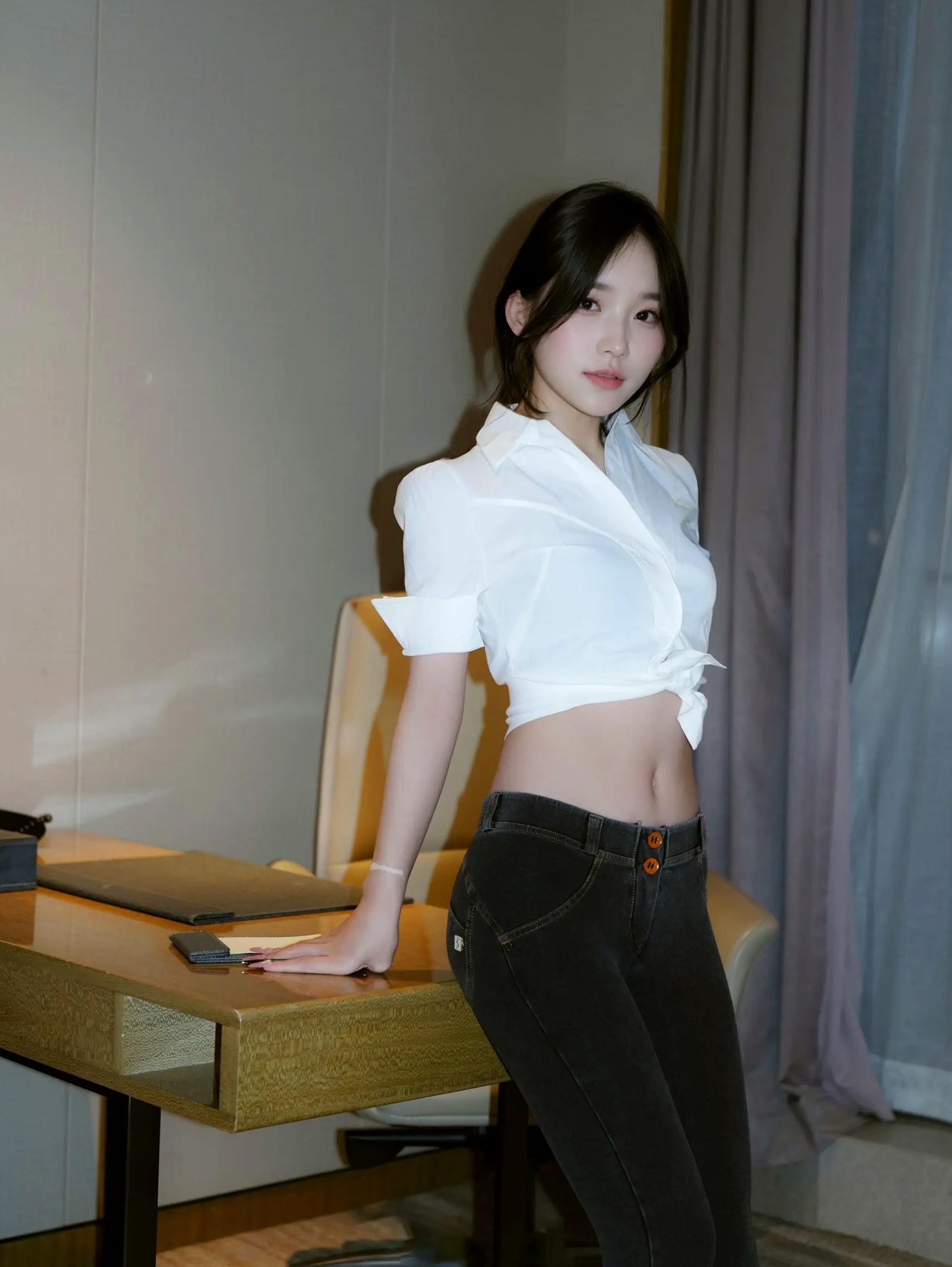 Gallery - 汁汁 - 实习期女秘书，职场OL制服与私房内衣双重诱惑 [87P]制服诱惑私房照性感气质清纯内衣 汁汁女神私房照_秀色女神 - image 61