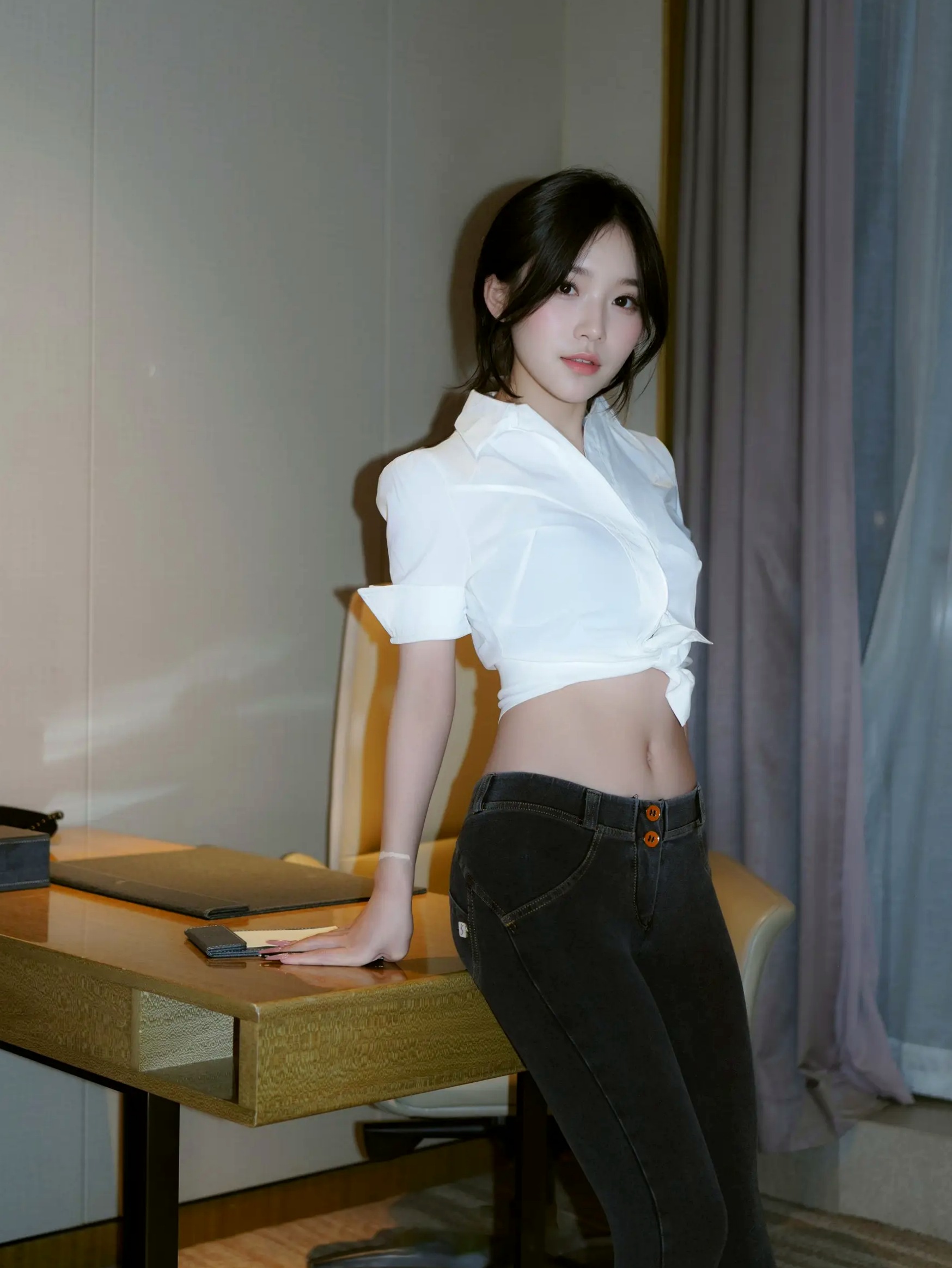 Gallery - 汁汁 - 实习期女秘书，职场OL制服与私房内衣双重诱惑 [87P]制服诱惑私房照性感气质清纯内衣 汁汁女神私房照_秀色女神 - image 62