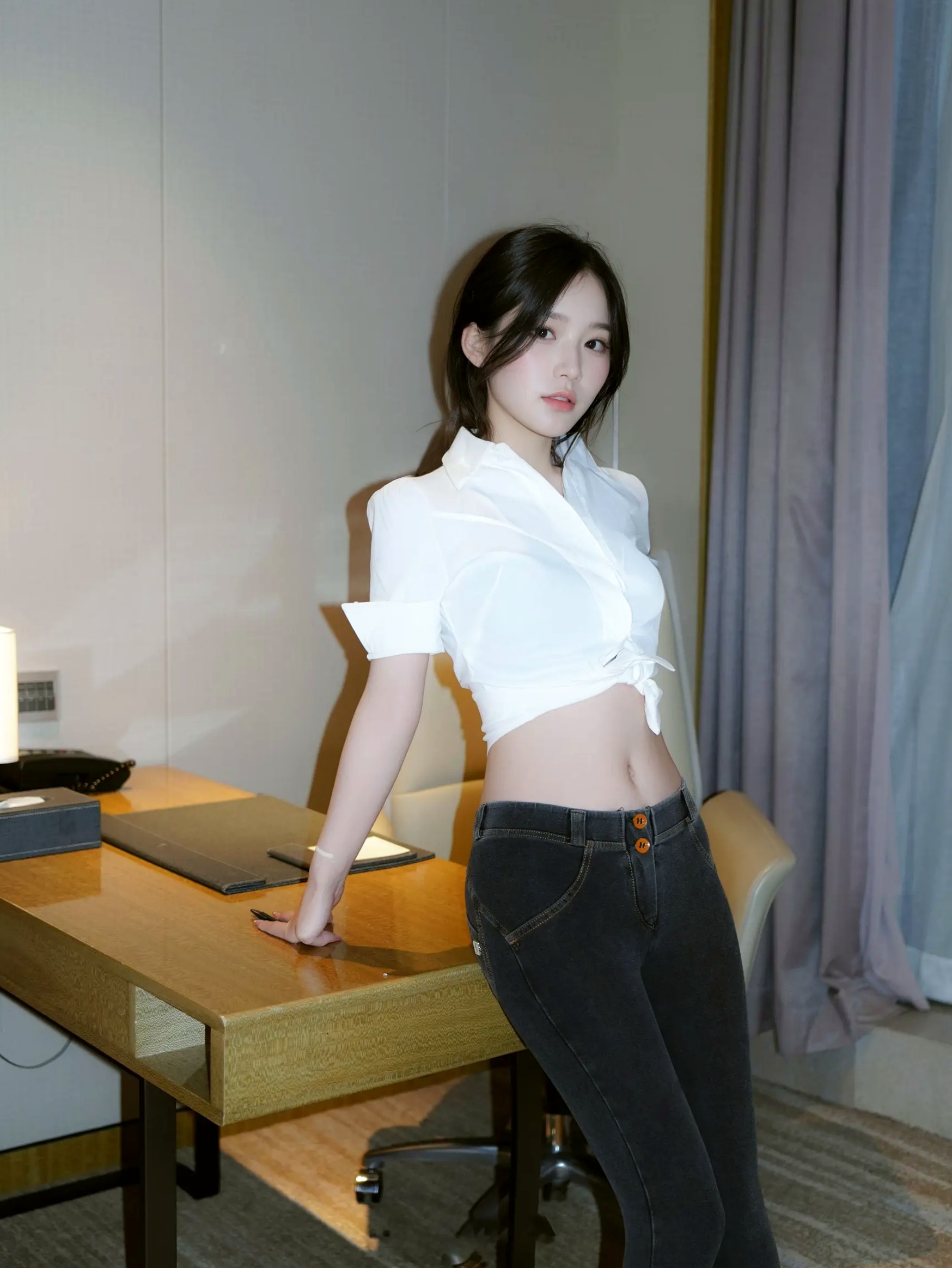 Gallery - 汁汁 - 实习期女秘书，职场OL制服与私房内衣双重诱惑 [87P]制服诱惑私房照性感气质清纯内衣 汁汁女神私房照_秀色女神 - image 70