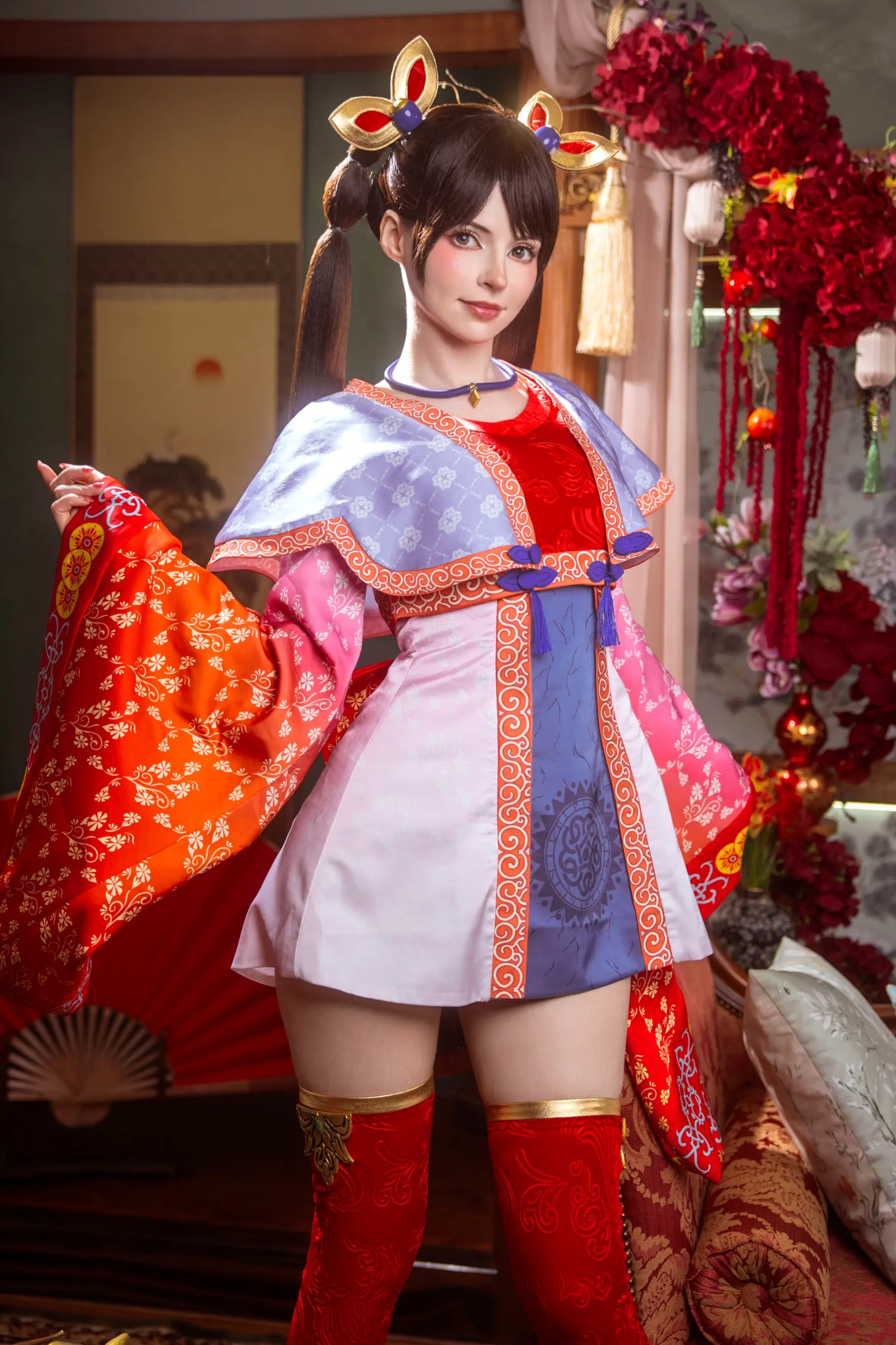 Gallery - Peach Milky大乔COSPLAY套图：绝美还原王者荣耀大乔古风造型，二次元女神气质演绎角色扮演气质女神美腿 大乔女神私房照_秀色女神 - image 1