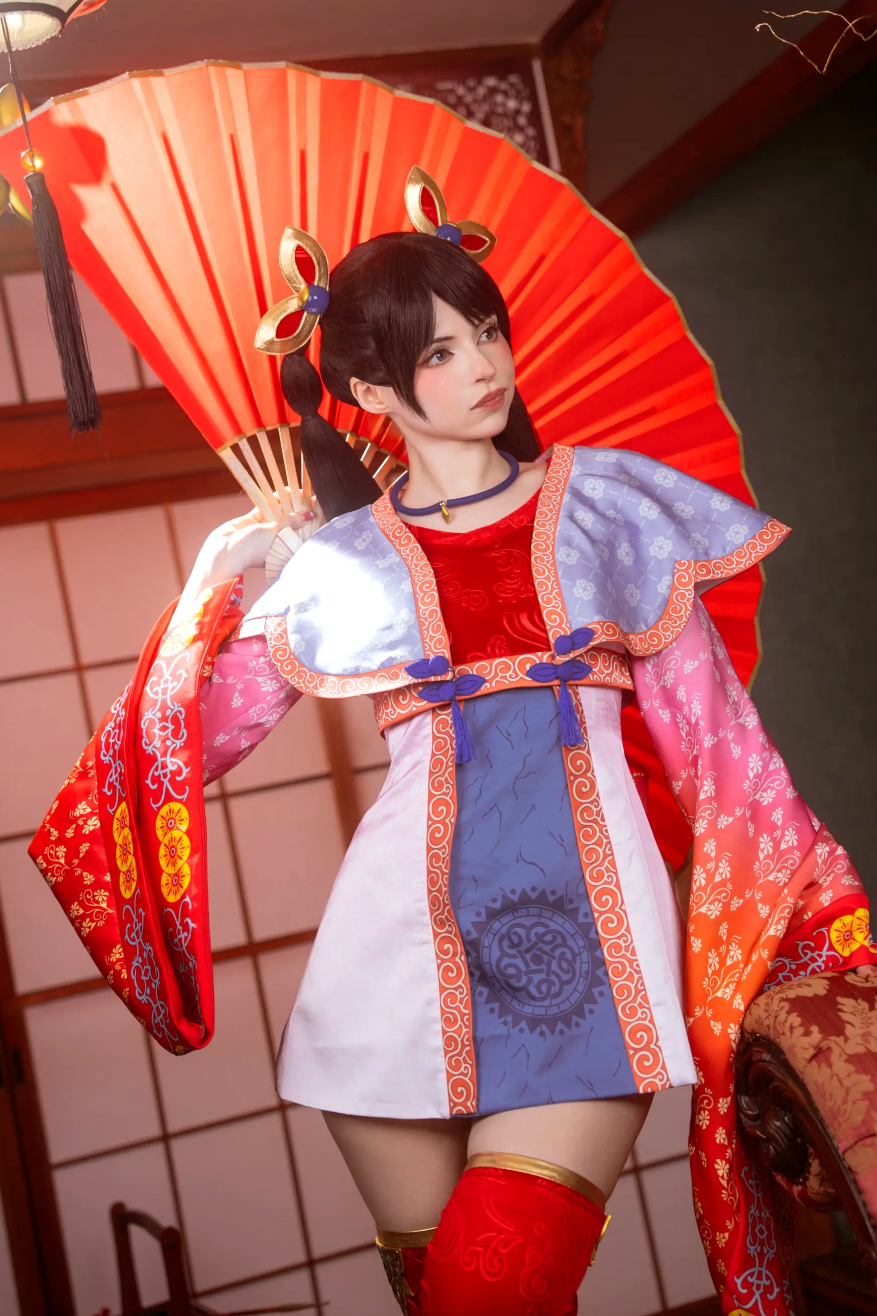 Gallery - Peach Milky大乔COSPLAY套图：绝美还原王者荣耀大乔古风造型，二次元女神气质演绎角色扮演气质女神美腿 大乔女神私房照_秀色女神 - image 2