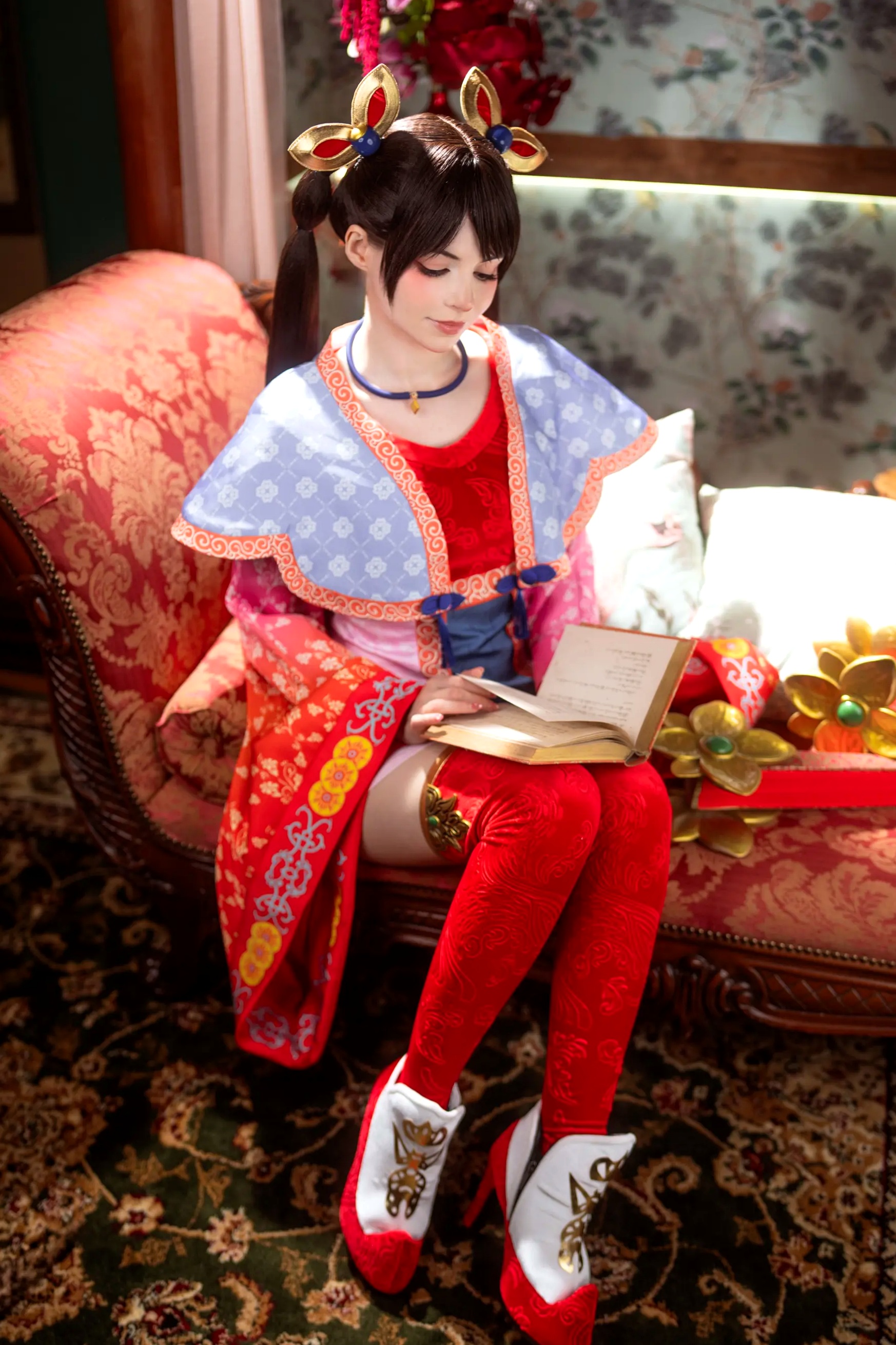 Gallery - Peach Milky大乔COSPLAY套图：绝美还原王者荣耀大乔古风造型，二次元女神气质演绎角色扮演气质女神美腿 大乔女神私房照_秀色女神 - image 4