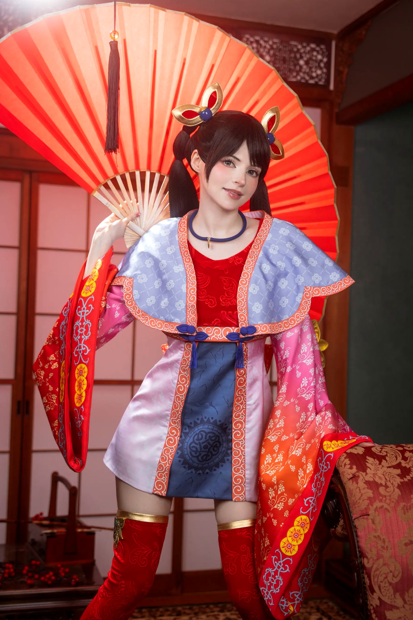 Gallery - Peach Milky大乔COSPLAY套图：绝美还原王者荣耀大乔古风造型，二次元女神气质演绎角色扮演气质女神美腿 大乔女神私房照_秀色女神 - image 5
