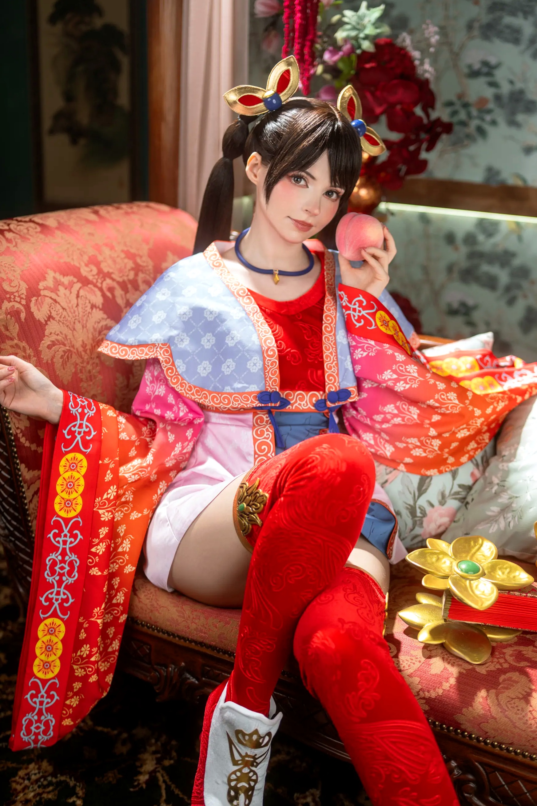 Gallery - Peach Milky大乔COSPLAY套图：绝美还原王者荣耀大乔古风造型，二次元女神气质演绎角色扮演气质女神美腿 大乔女神私房照_秀色女神 - image 6