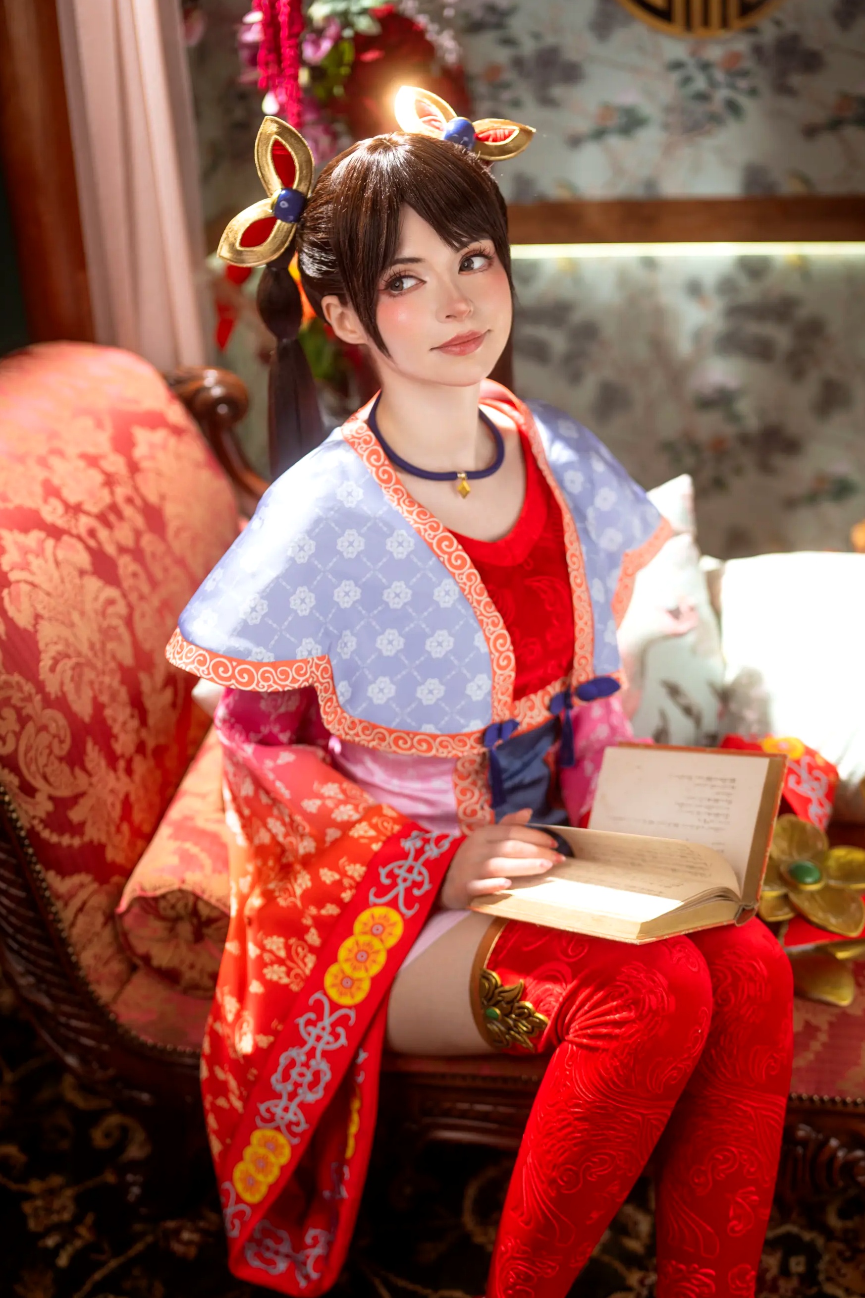 Gallery - Peach Milky大乔COSPLAY套图：绝美还原王者荣耀大乔古风造型，二次元女神气质演绎角色扮演气质女神美腿 大乔女神私房照_秀色女神 - image 7