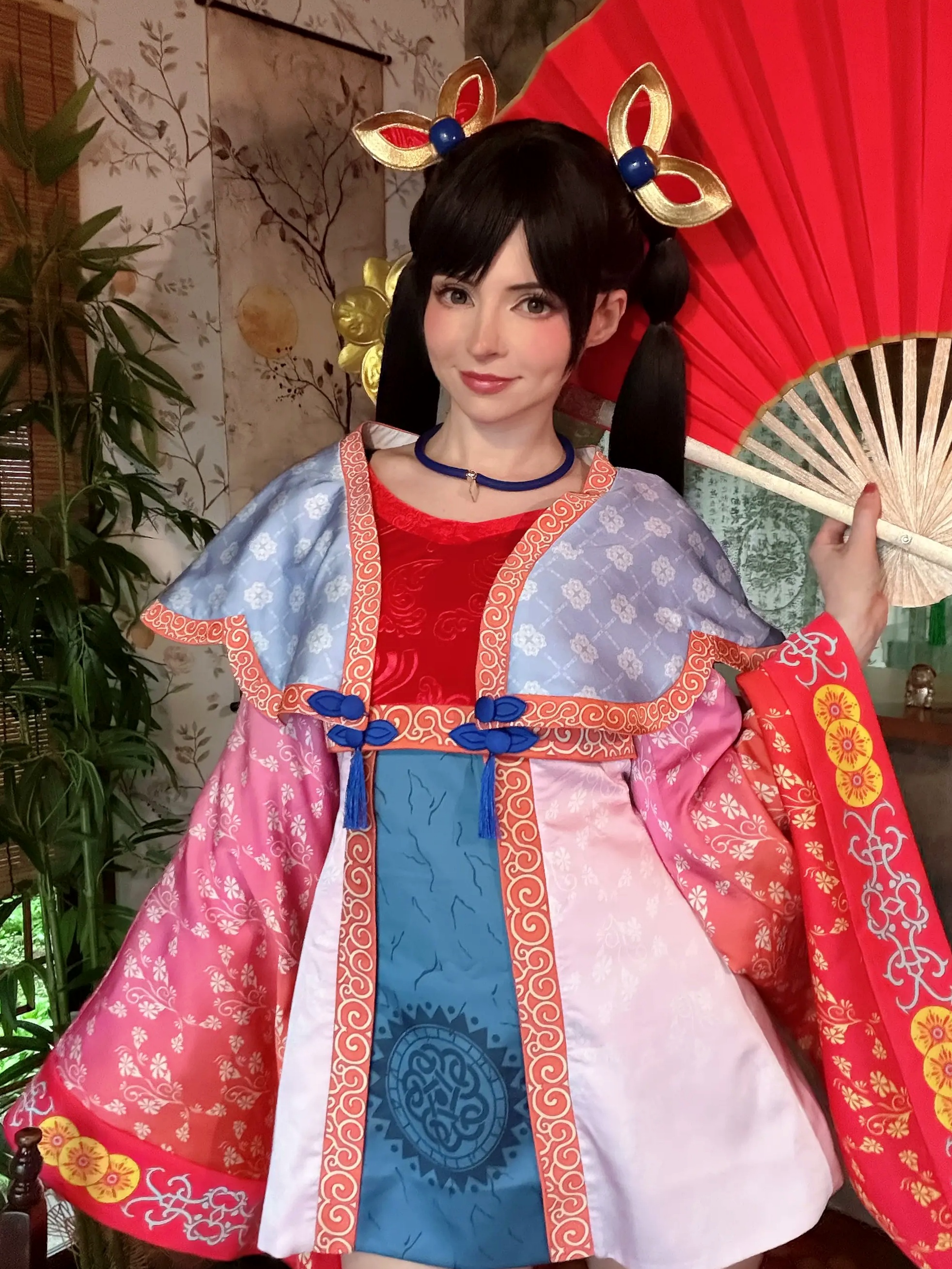 Peach Milky大乔COSPLAY套图：绝美还原王者荣耀大乔古风造型，二次元女神气质演绎